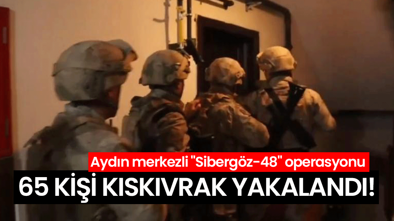Aydın merkezli operasyonlarda 65 kişi yakalandı