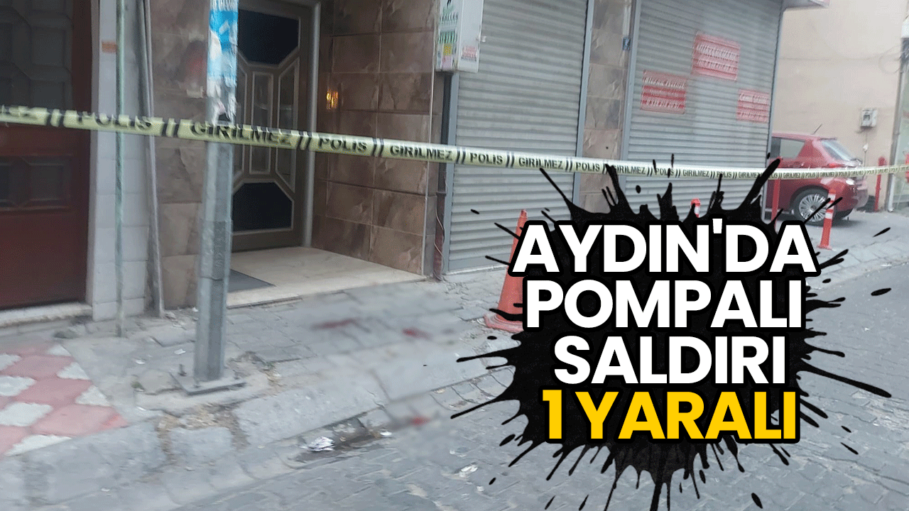 Aydın'da pompalı saldırı: 1 yaralı