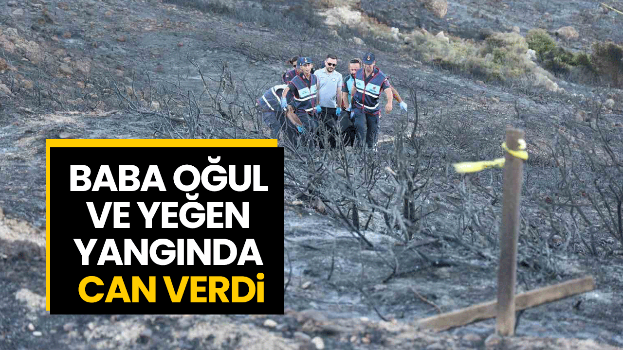 Baba oğul ve yeğen yangında can verdi