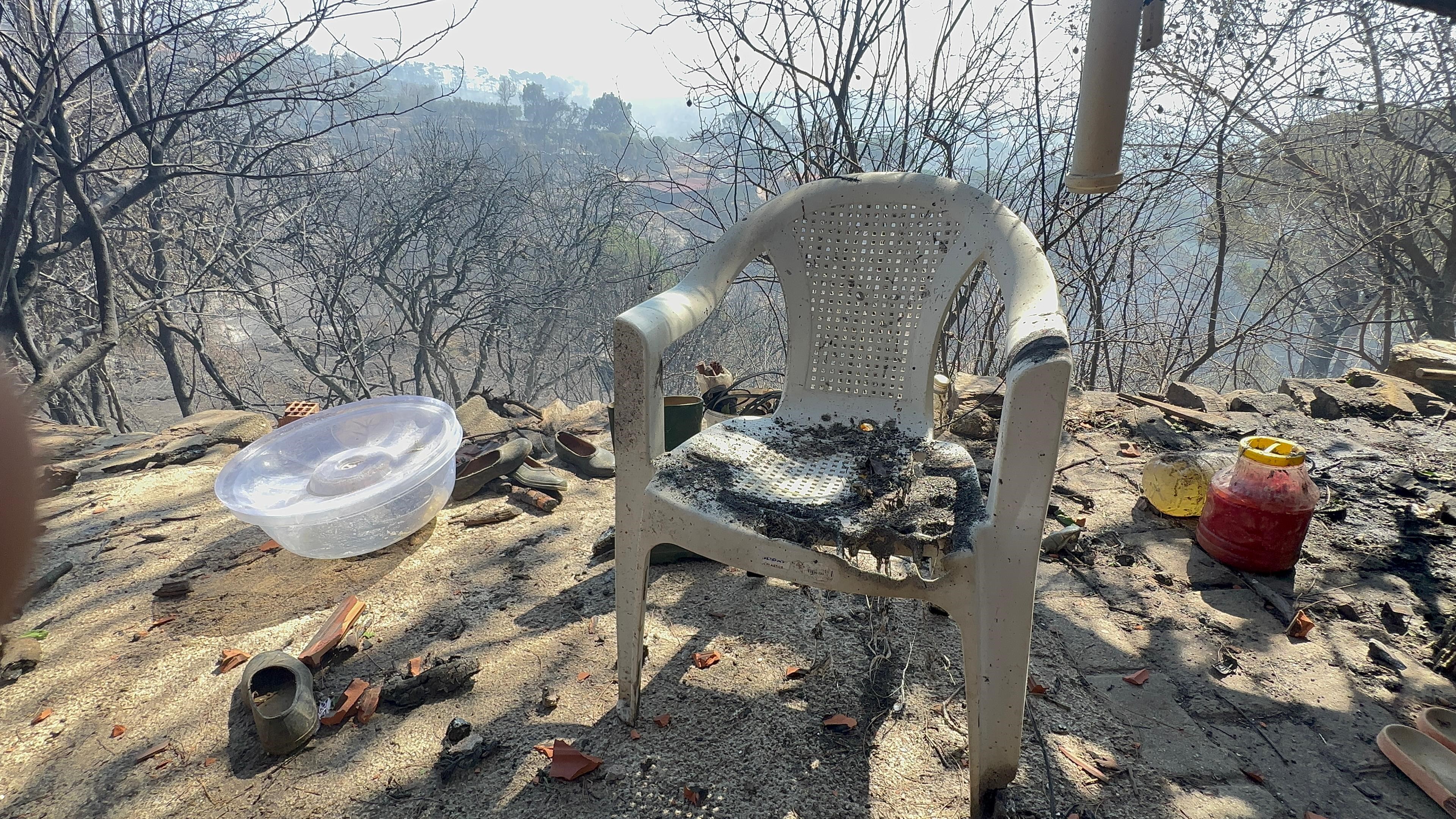 Bozdoğan’daki yangından geriye acı kalıyor 