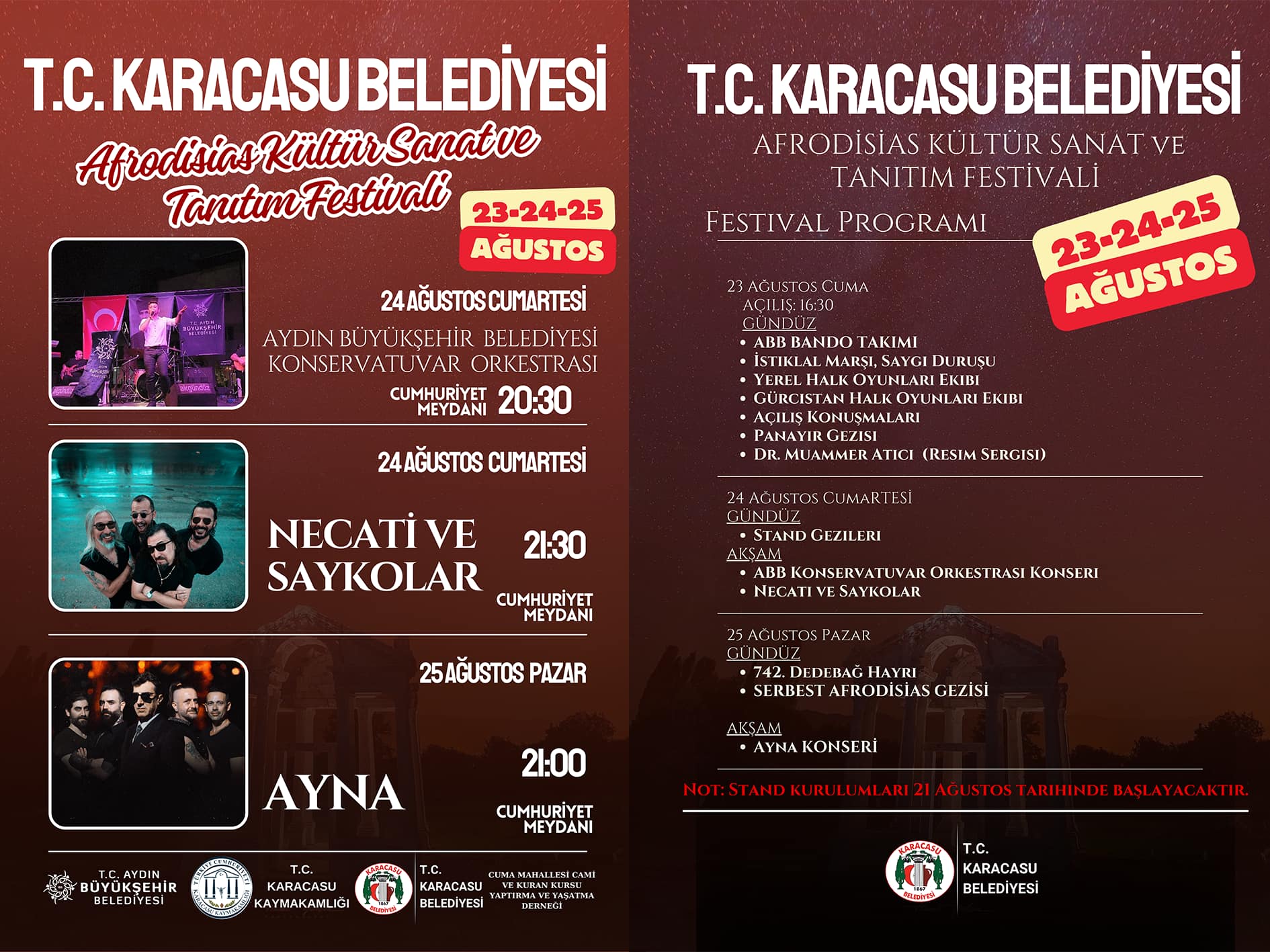 Aydın konserlerle eğlenceye doyuyor