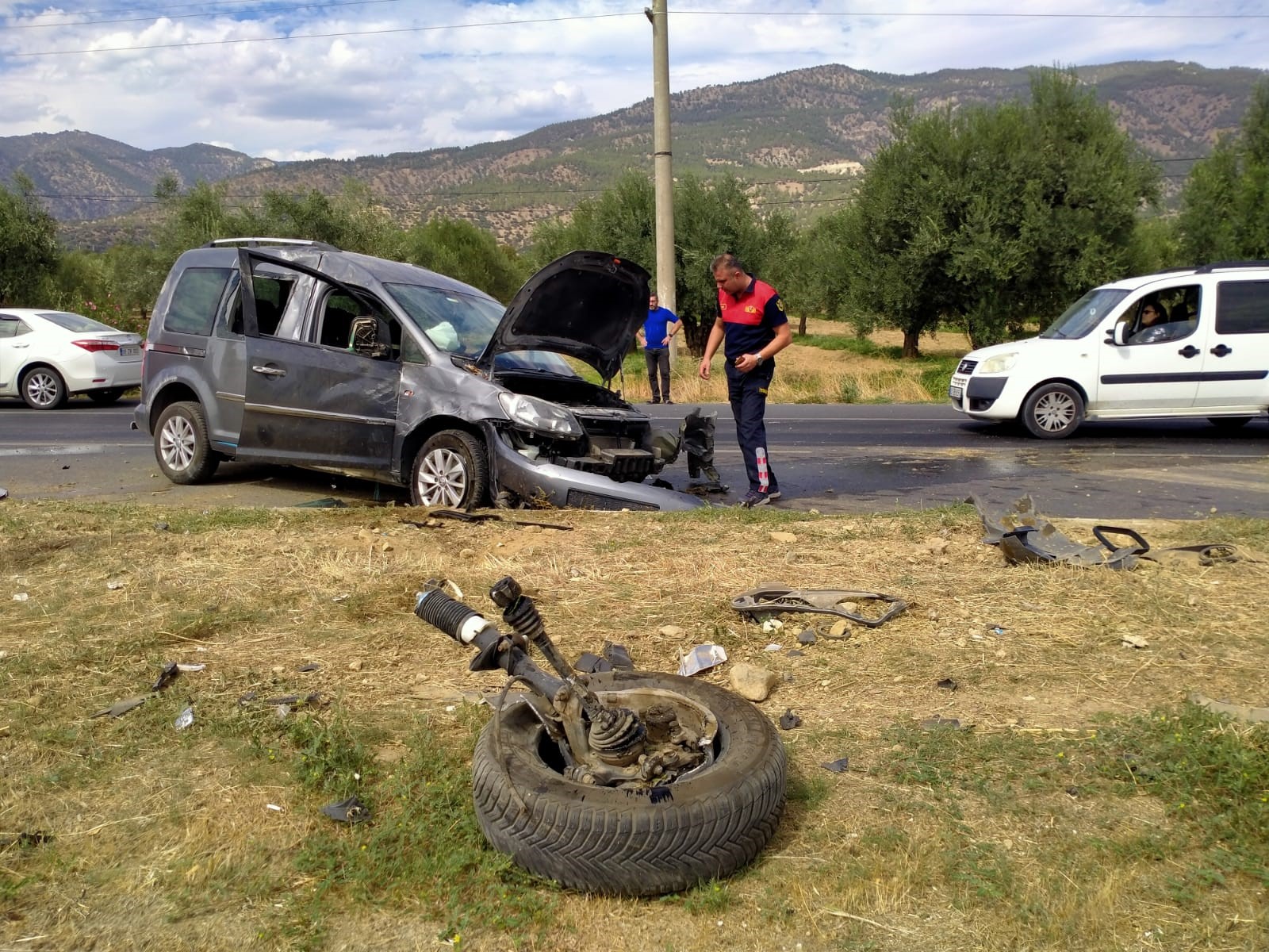 Aydın'da feci kaza: 2 yaralı