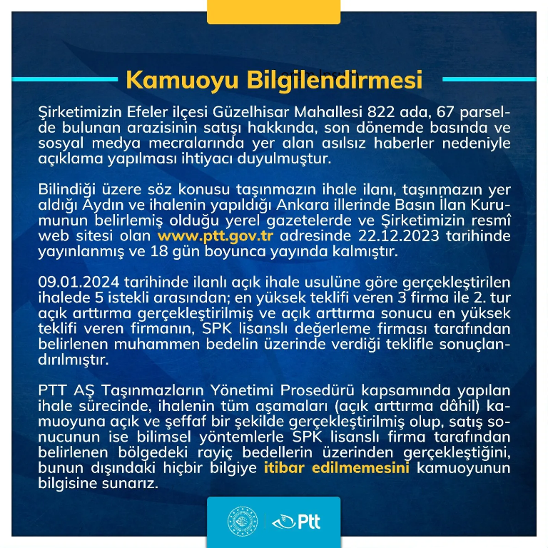 Cumhurbaskani Yardimcisi Yilmaz Ptt Sorusunu Es Gecti Aydindaki Pttnin Arazi Satisi Yeniden Gundemde 500790 3E2888Eb30E4Ffa71E7Bee56Cdbd2F34