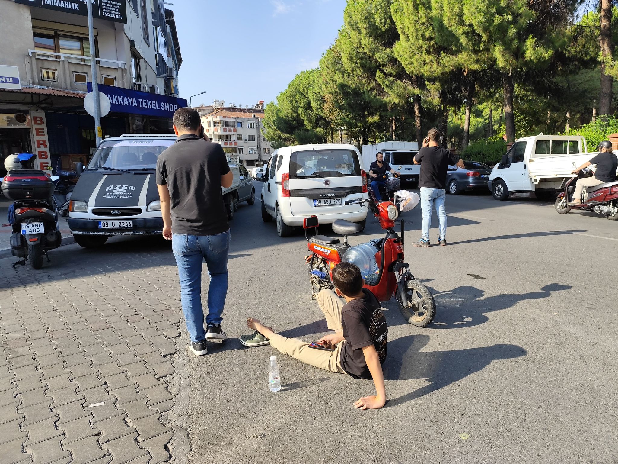 Nazilli’de 16 yaşındaki sürücü ölümden döndü! Kaza anı kamerada