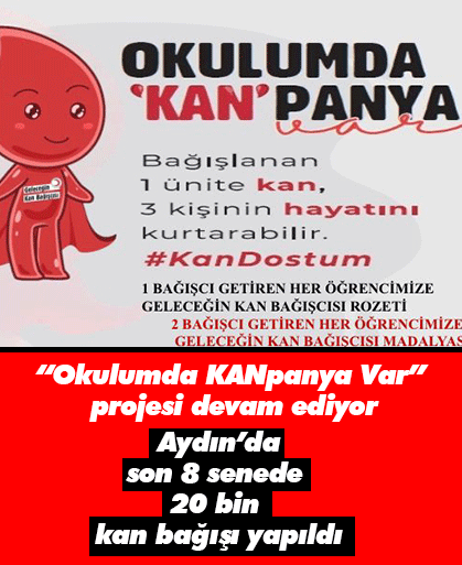 Aydın'da geniş katılımlı kan bağış kampanyası düzenlenecek