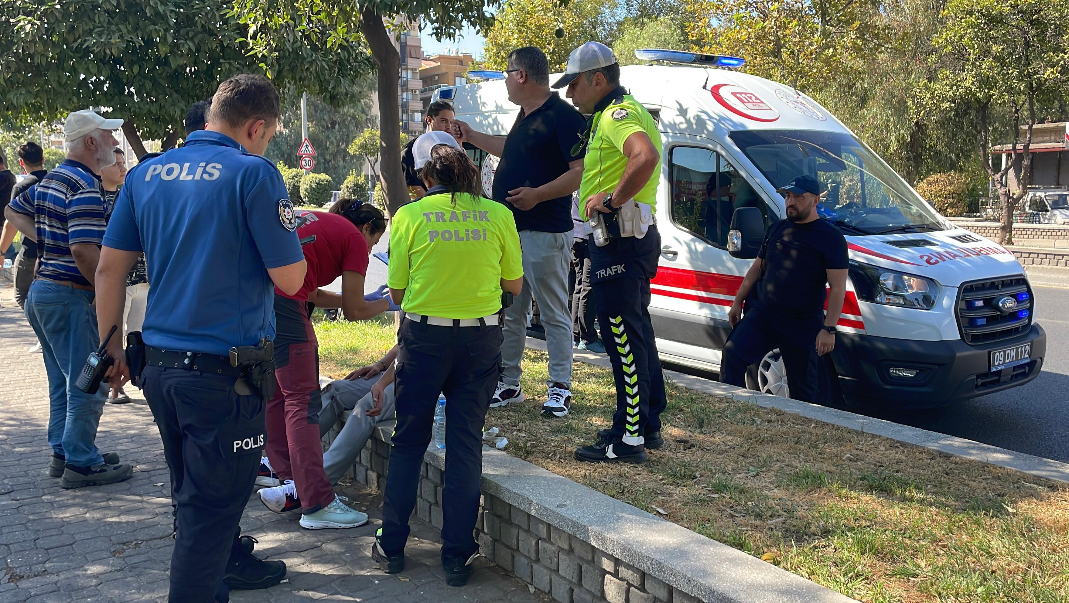 Aydın'da iki motosiklet çarpıştı: 1'i kadın 3 kişi yaralandı