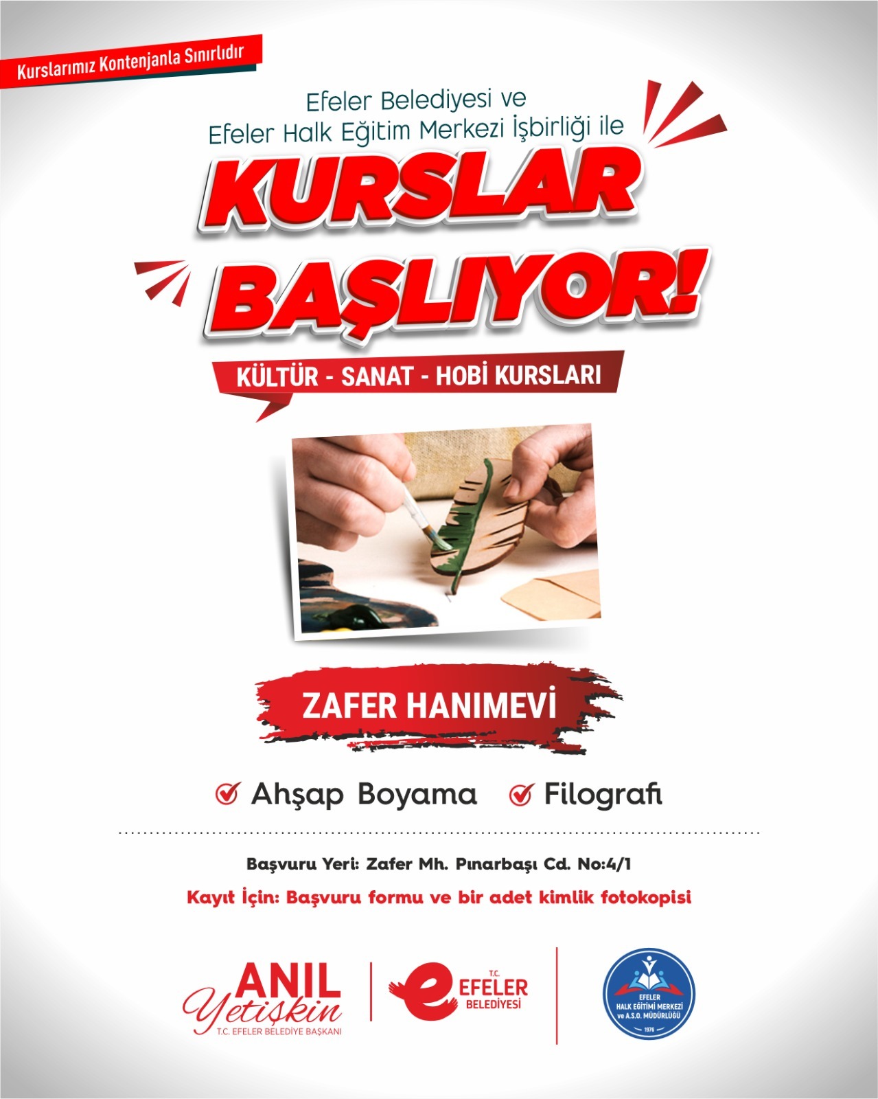 Başkan Yetişkin Hanımevlerini kurslara açtı