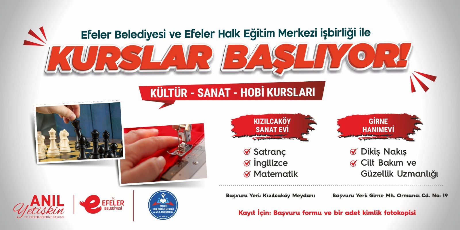 Başkan Yetişkin Hanımevlerini kurslara açtı