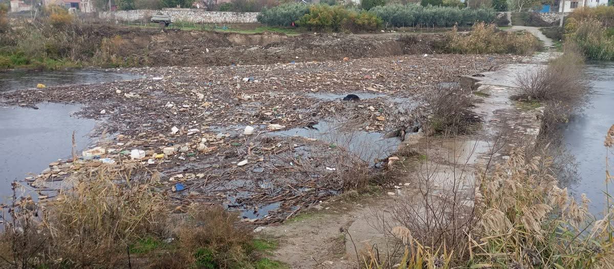 Aydın’da tarihi Taş Köprü’de çevre felaketi! Halk sağlığını tehdit ediyor 