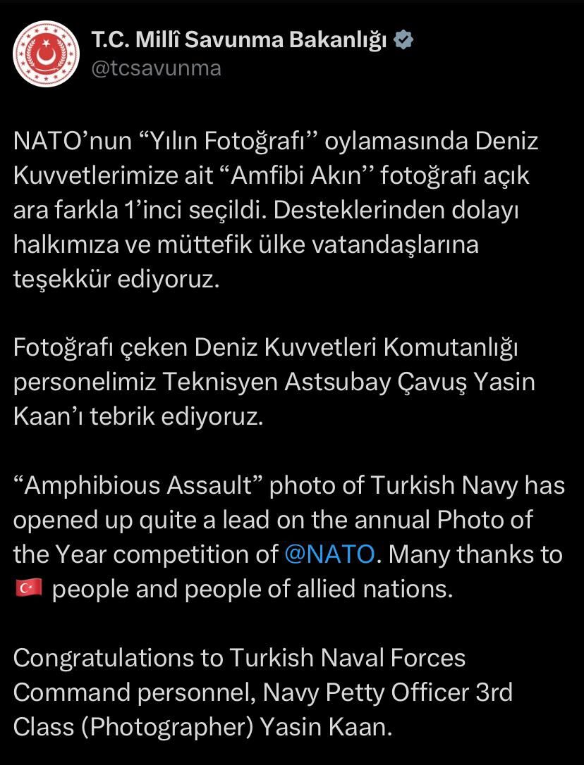 NATO paylaştı: Yılın fotoğrafı Türk denizcilerinin oldu