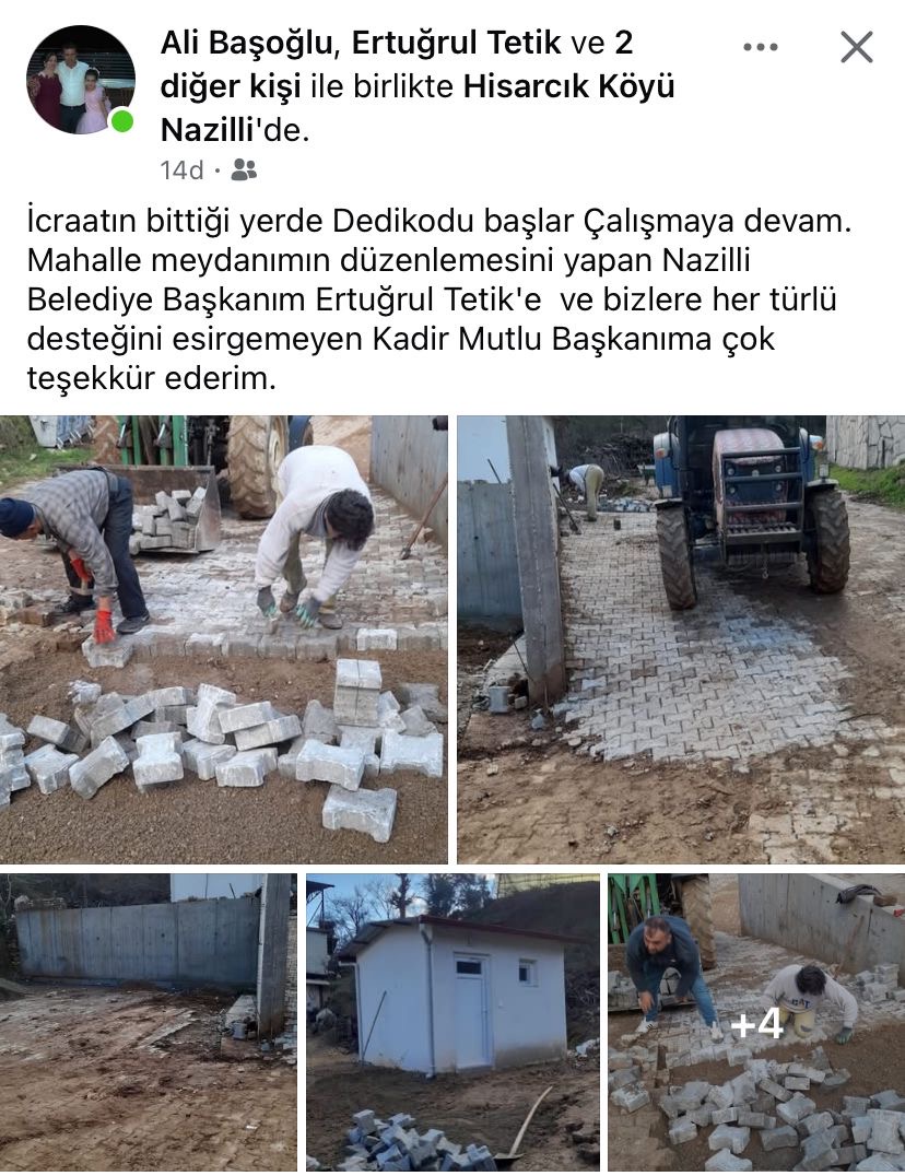 Hisarcik Mahalle Muhtari Basoglundan Baskan Tetike Tesekkur Mahalle Meydani Duzenlendi 536797 9729367D48Ee02341355D9709Db2C3B7