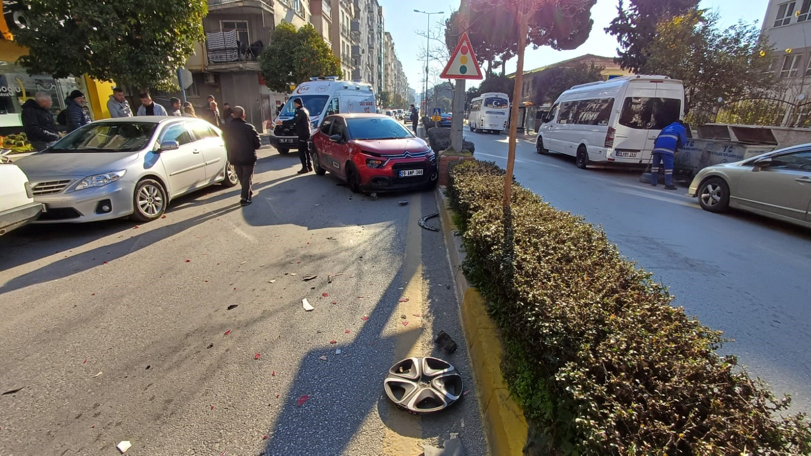 Aydın’da zincirleme kaza: 3 yaralı