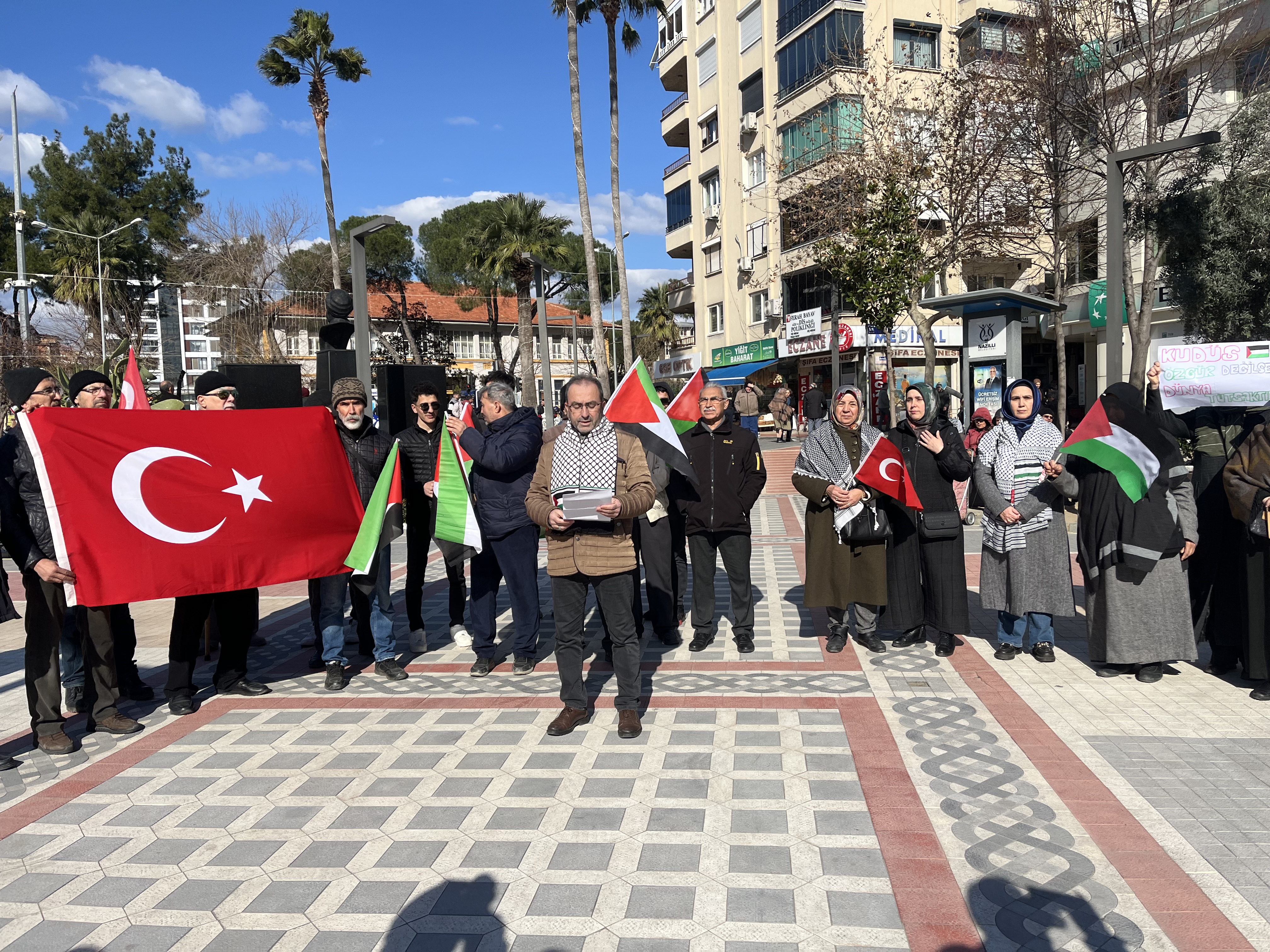 Saadet Partisi Nazilli’den ABD ve İsrail’e sert tepki! “Gazze Gazzelilerindir”