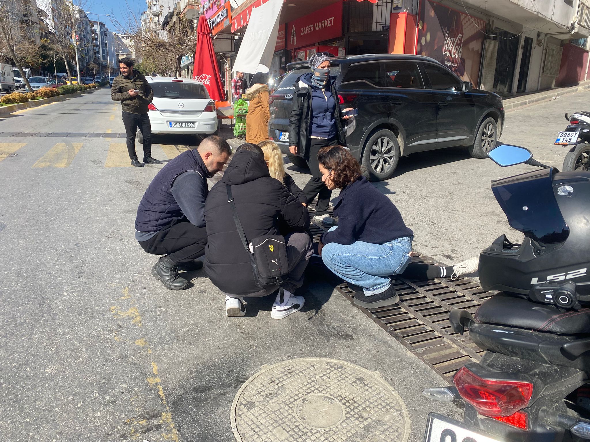 Aydın’da kadın motosiklet sürücüsü yaralandı