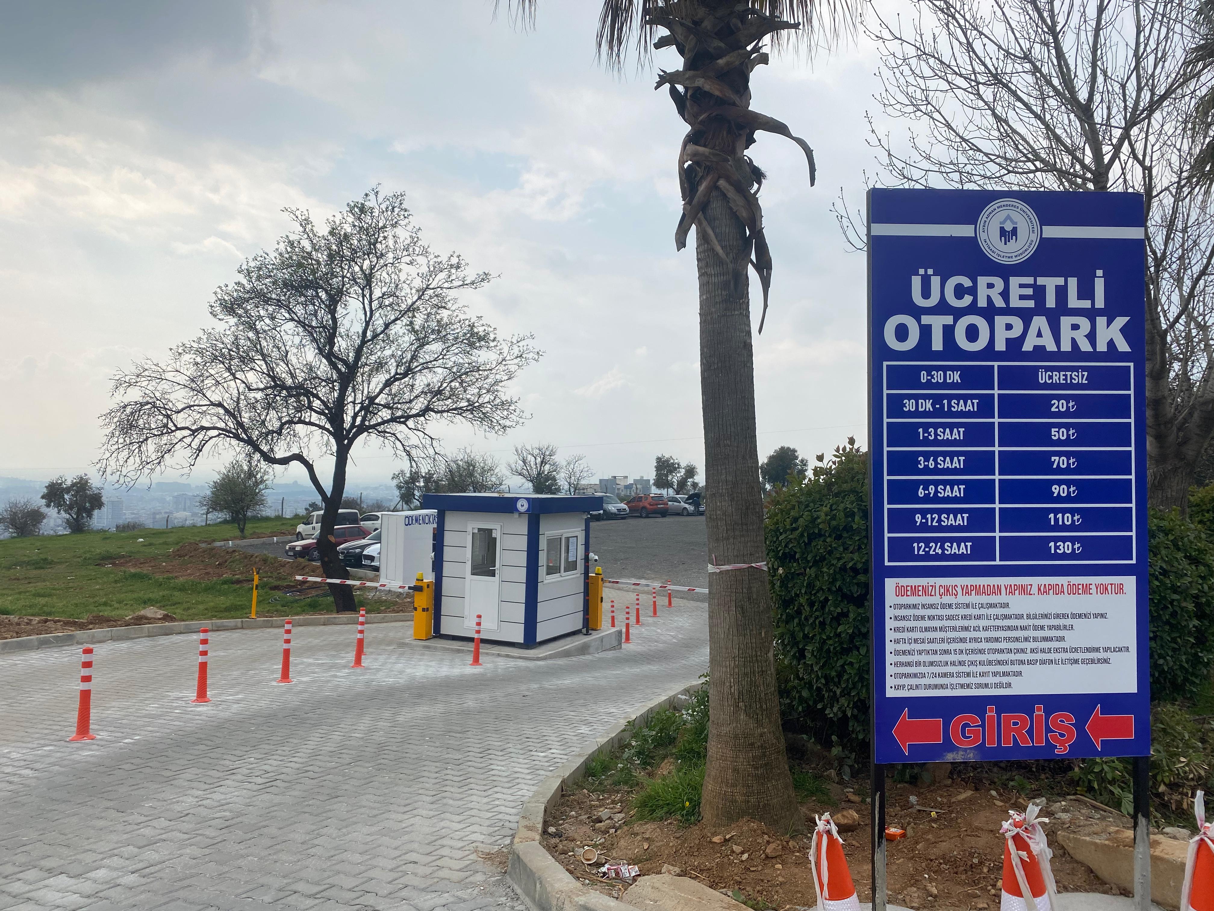 ADÜ’de yeni dönem: Ücretli otopark hizmete girdi