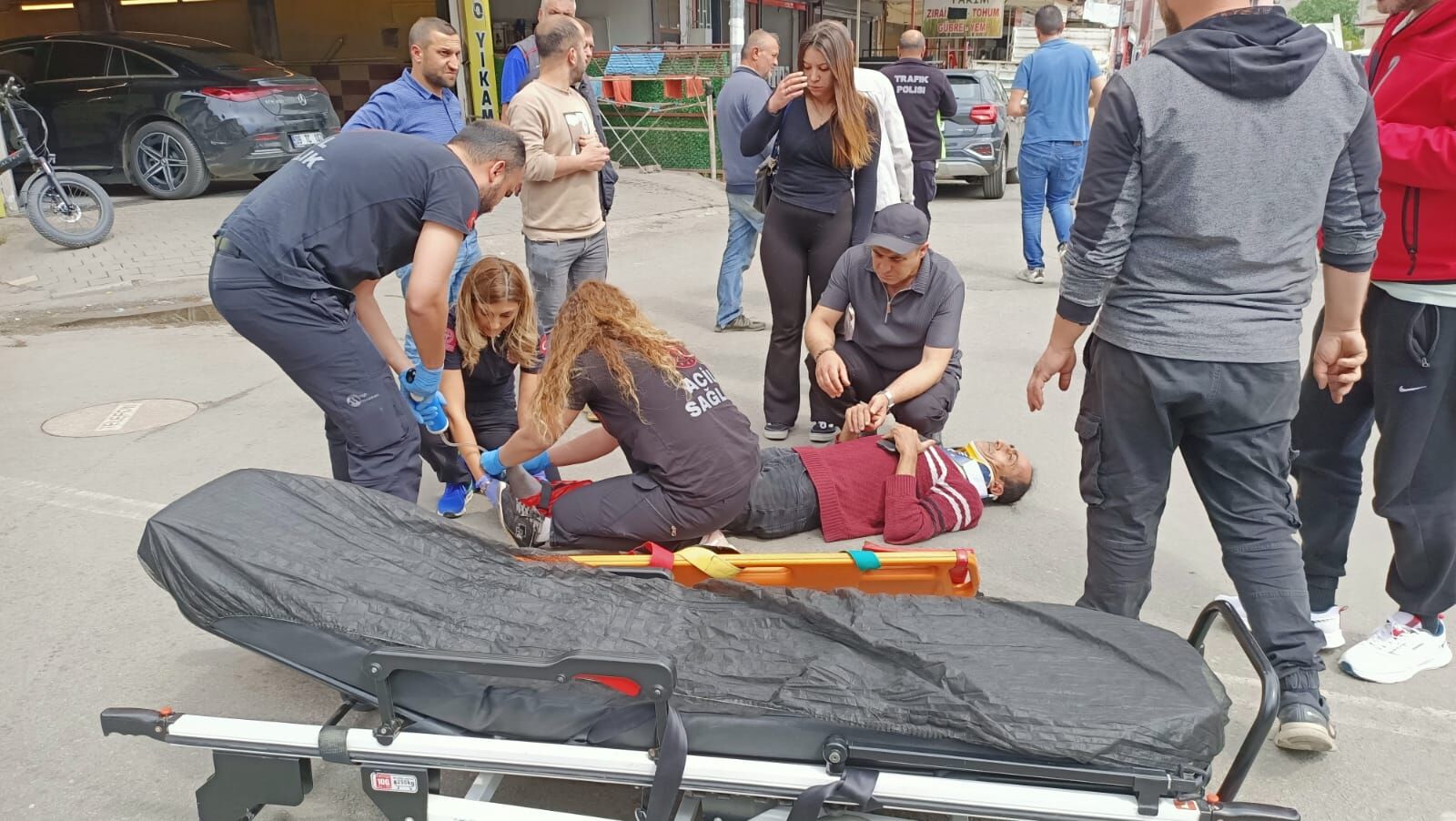 Nazilli’de elektrikli bisikletle otomobil çarpıştı: 1 yaralı