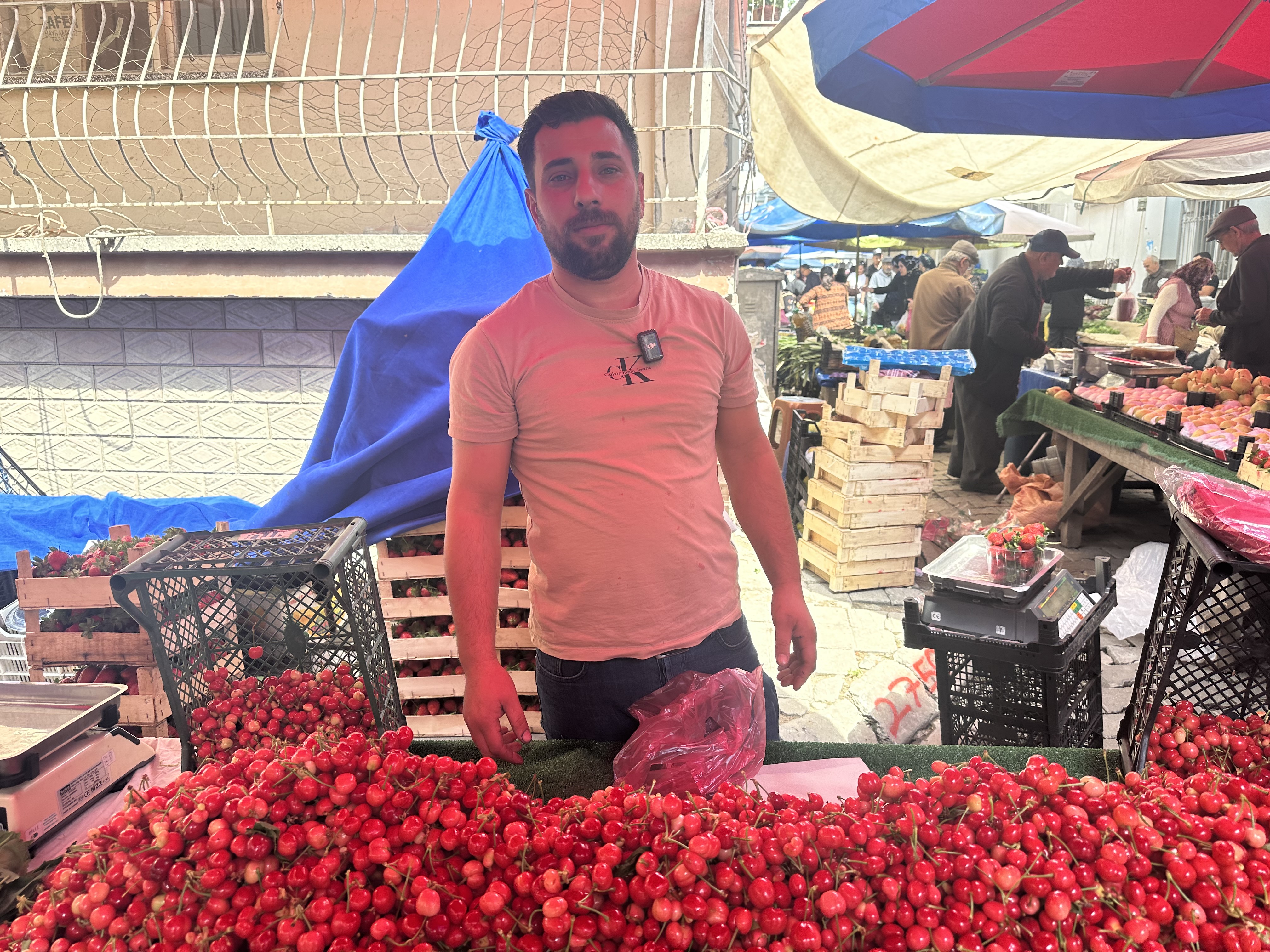 Aydın'da yılın ilk kirazı satışa çıktı