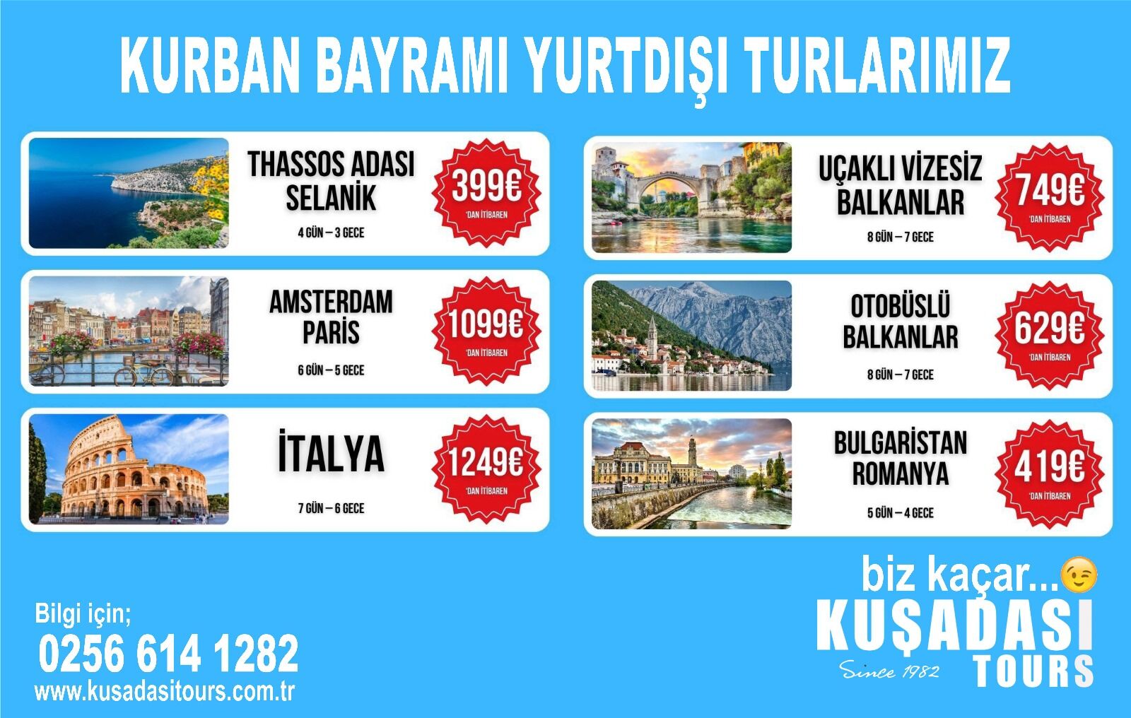 Kuşadası Tours’un misafirleri bayramda Türkiye’nin her yerinde olacak