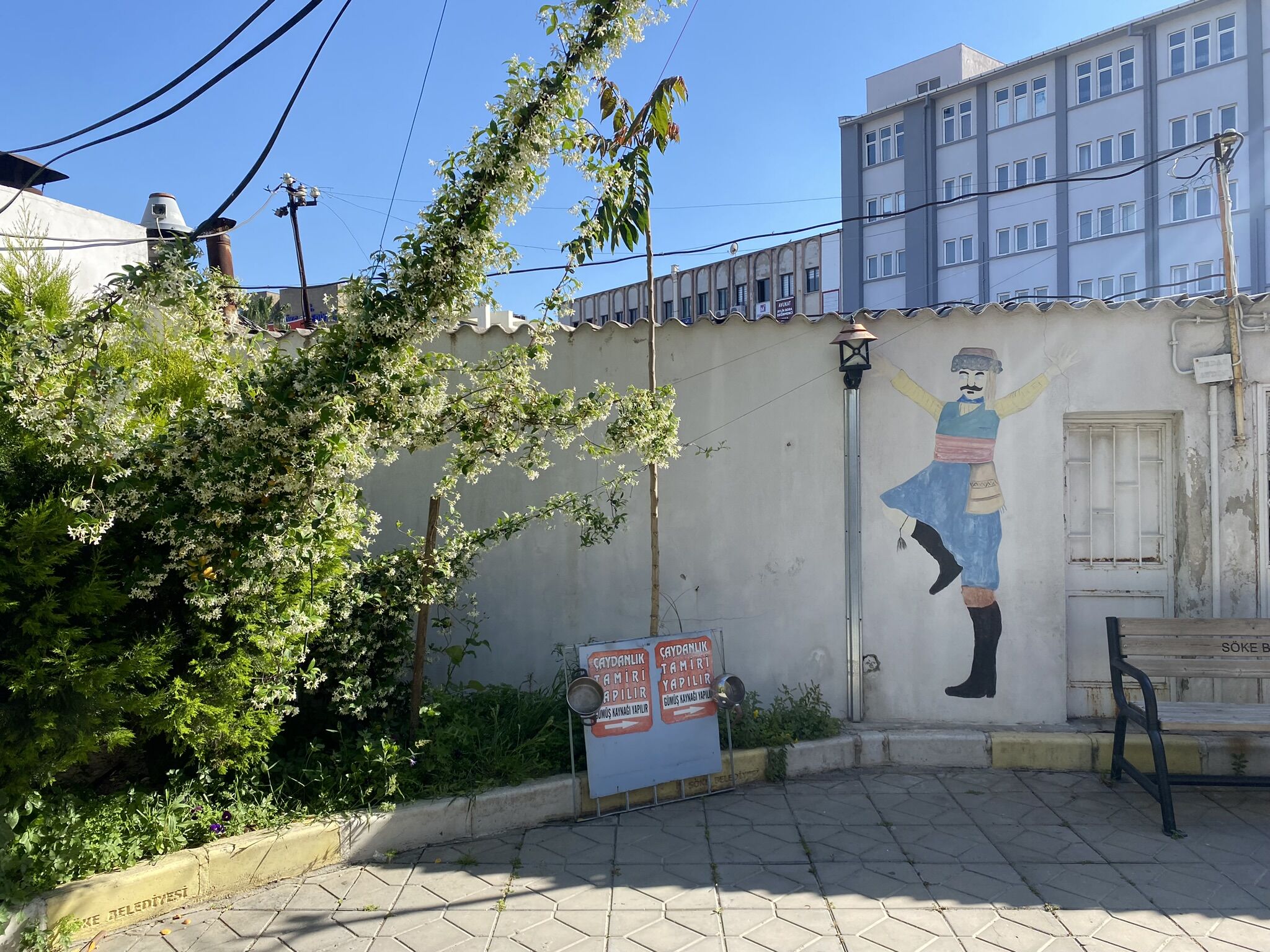 Söke'deki Sanat Sokağı görenleri büyülüyor
