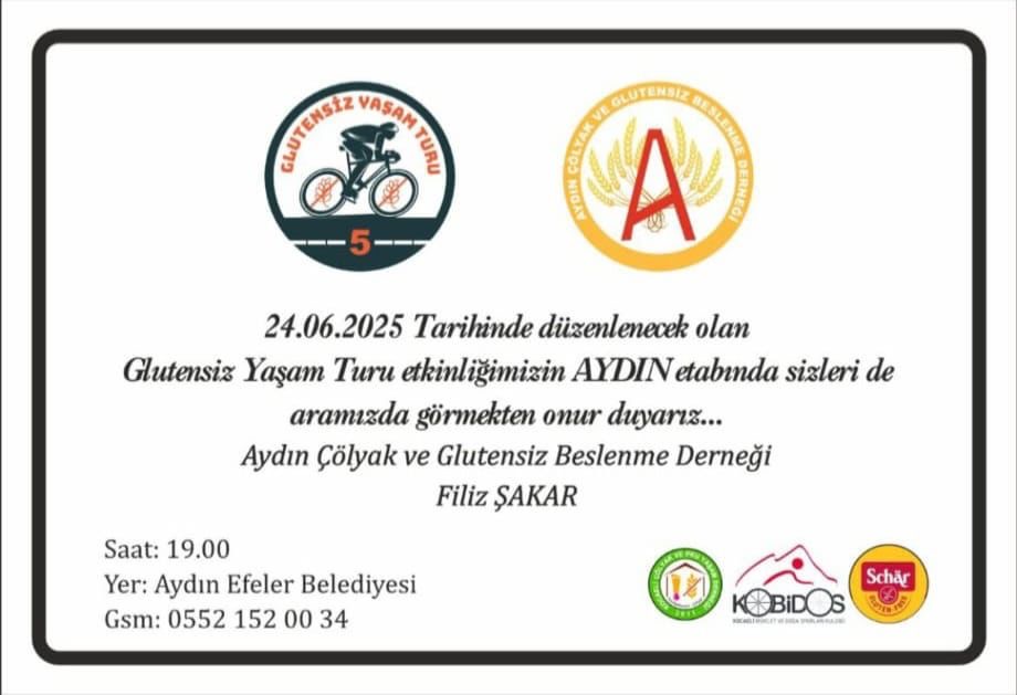 Aydın’da pedallar ‘glütensiz yaşam’ için dönecek
