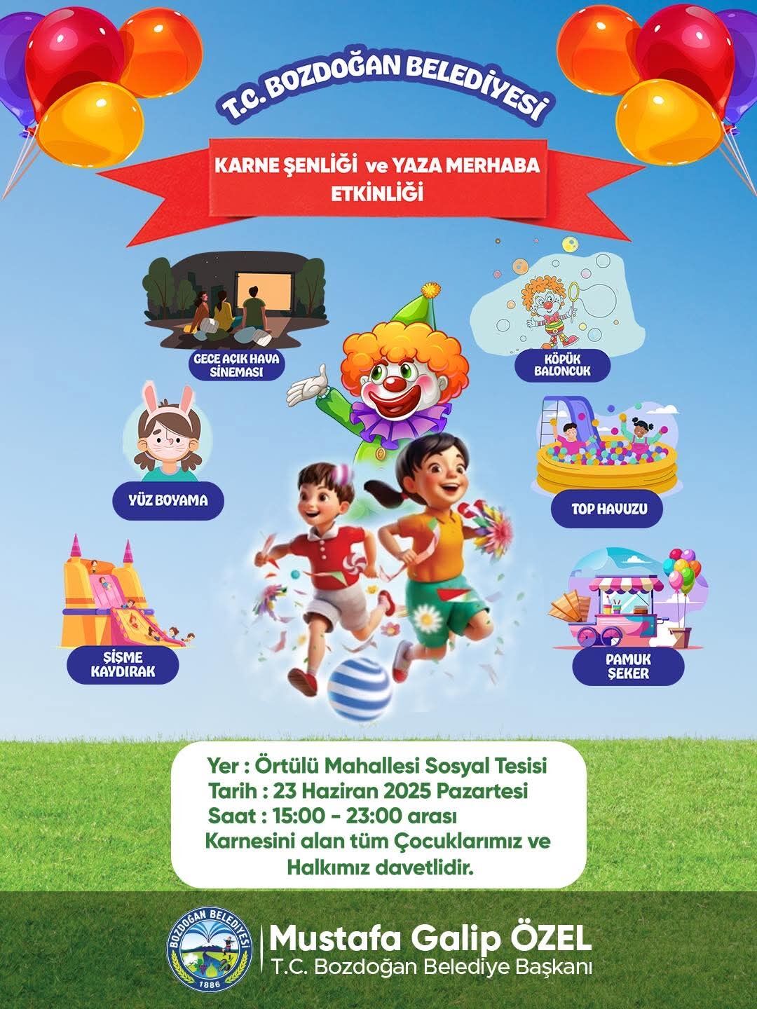 Bozdoğan’da 15 günlük karne şenliği
