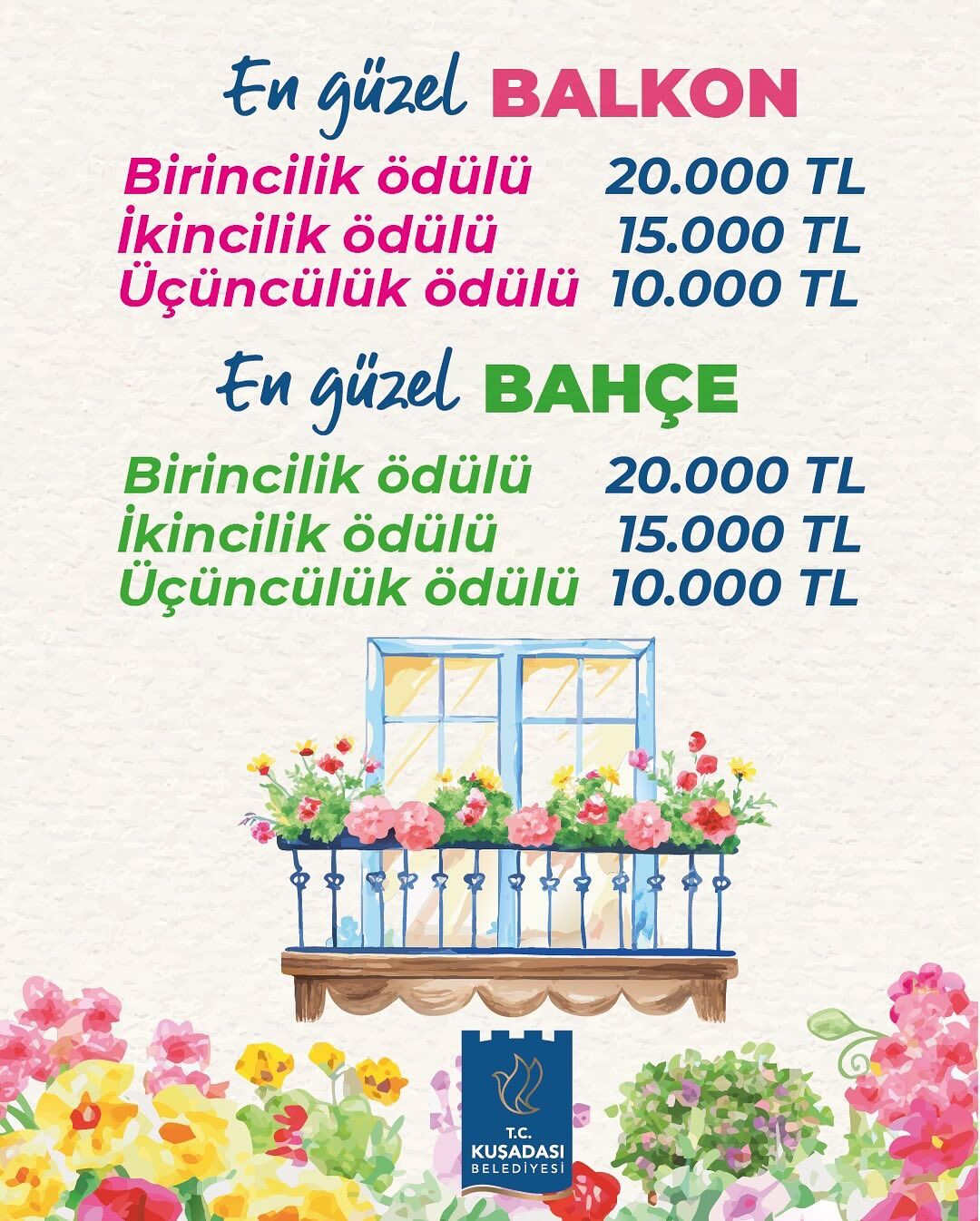 Kuşadası’nın en güzel bahçesi ve balkonu seçilecek: Başvurular başladı 