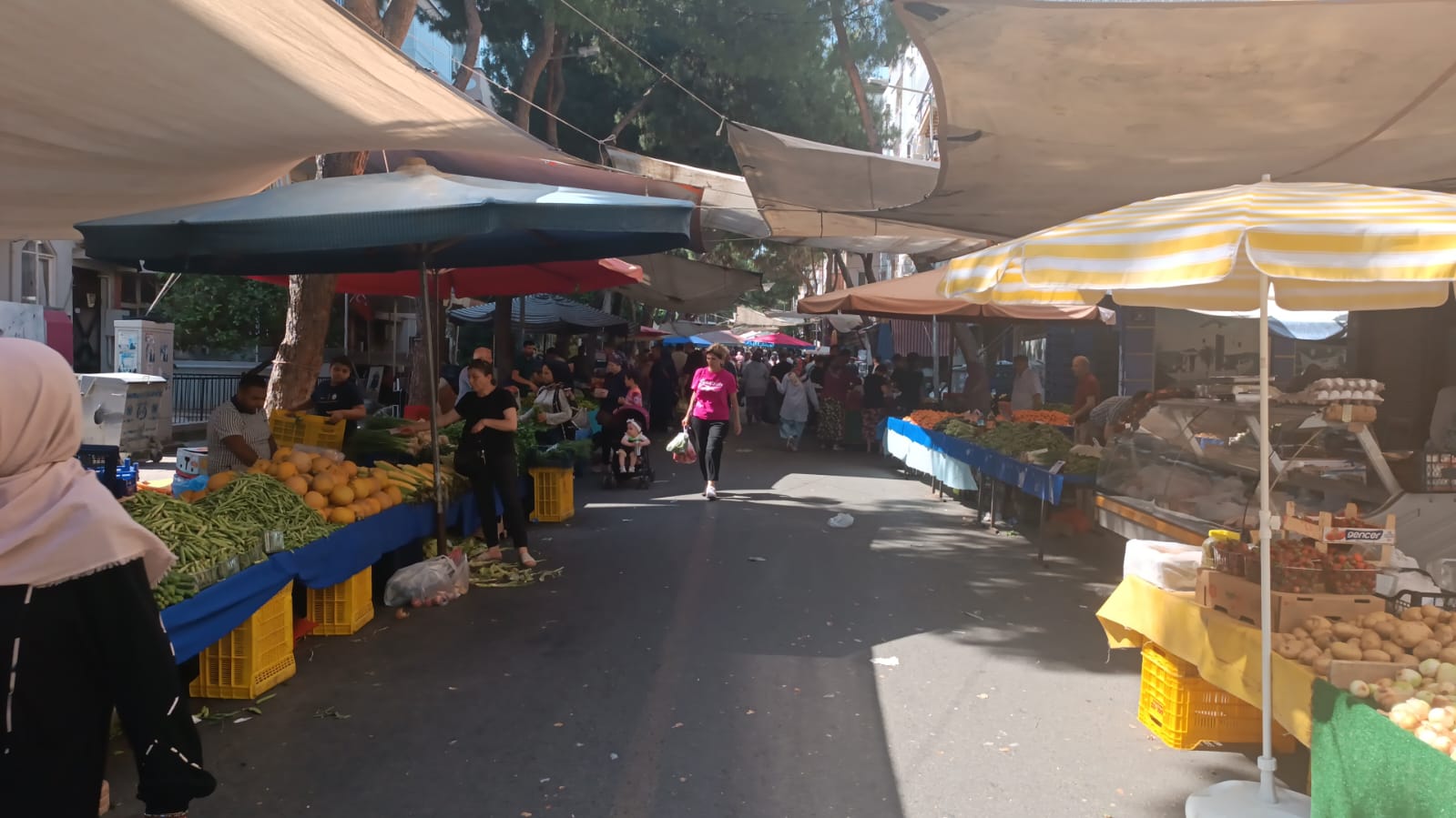 Nazillide Pazar Tezgahlari Yesillendi Borulceler Tezgaha Cikti 574954 A5Febd525287244C0D9C93E7A921758F