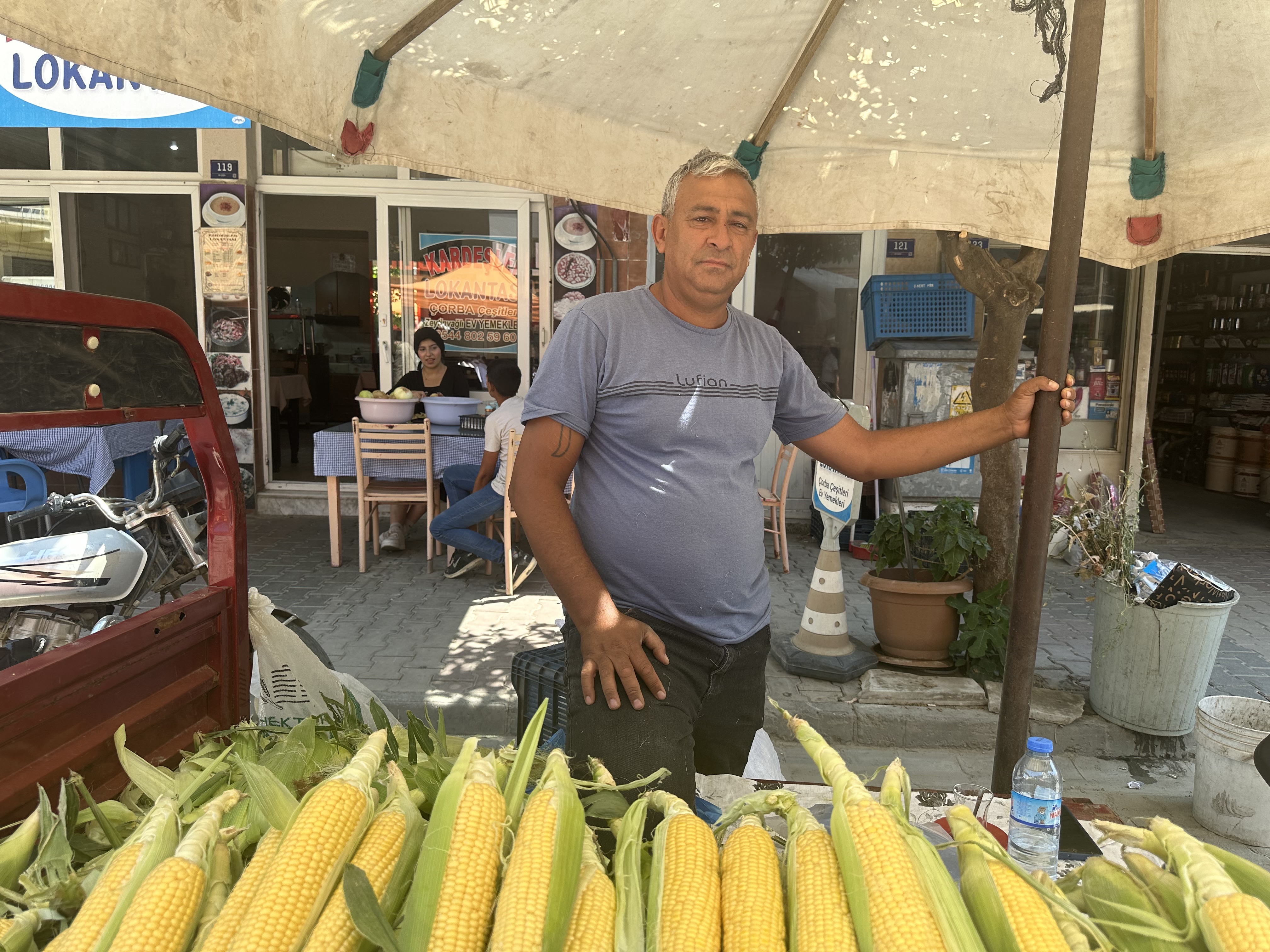 Süt mısırı Aydın’da pazar tezgahında yerini aldı