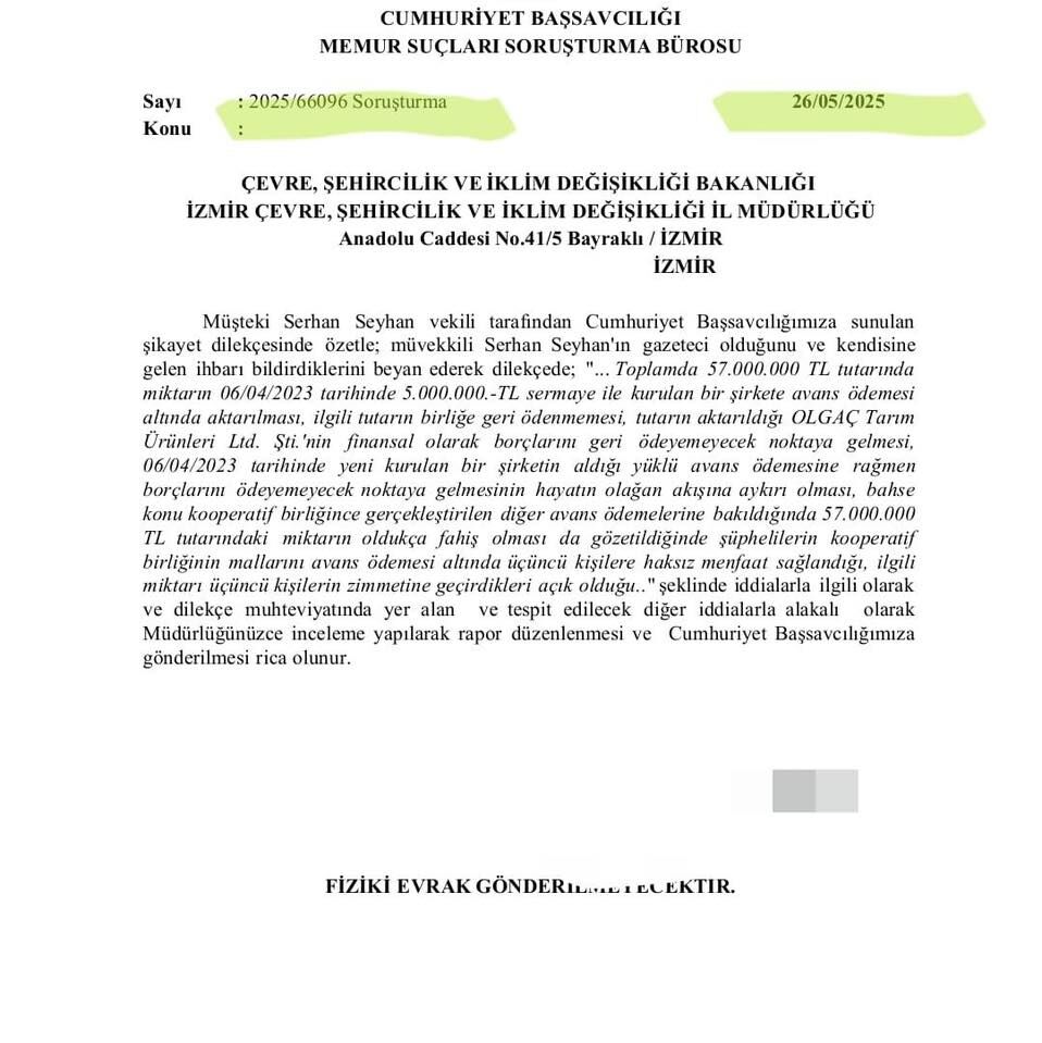 Tariş Pamuk Birliği’ndeki zimmet skandalında ikinci perde