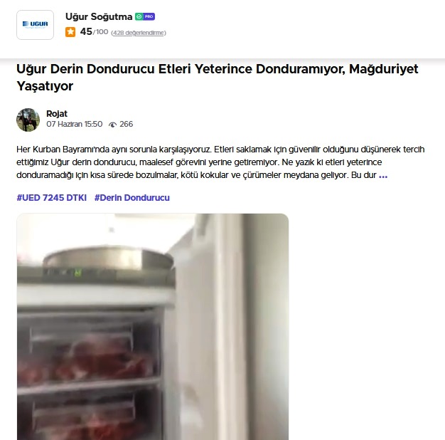Aydın’ın derin dondurucu markası bayramda sınıfta kaldı