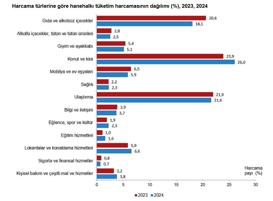 TÜİK’ten çarpıcı rapor: Aile bütçesi kiraya gidiyor