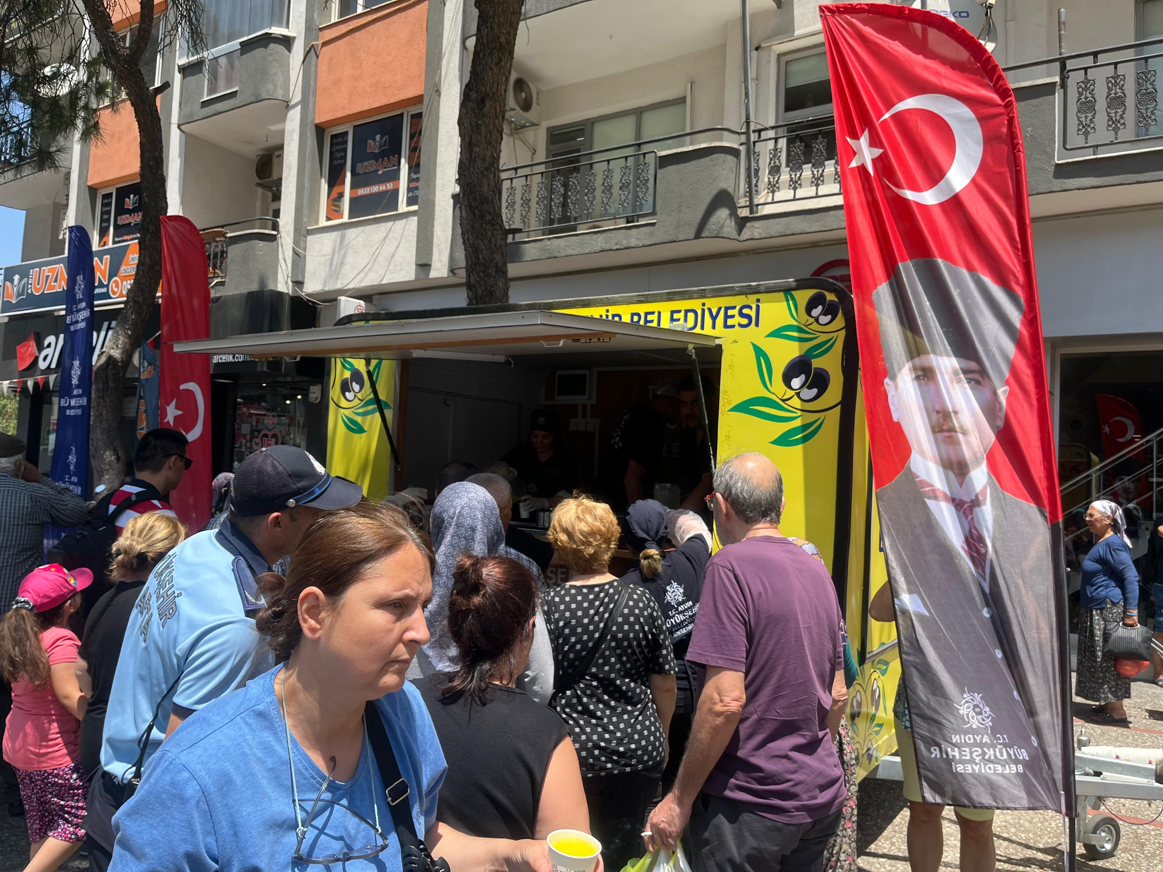 Aydın’da ferahlatan ikram