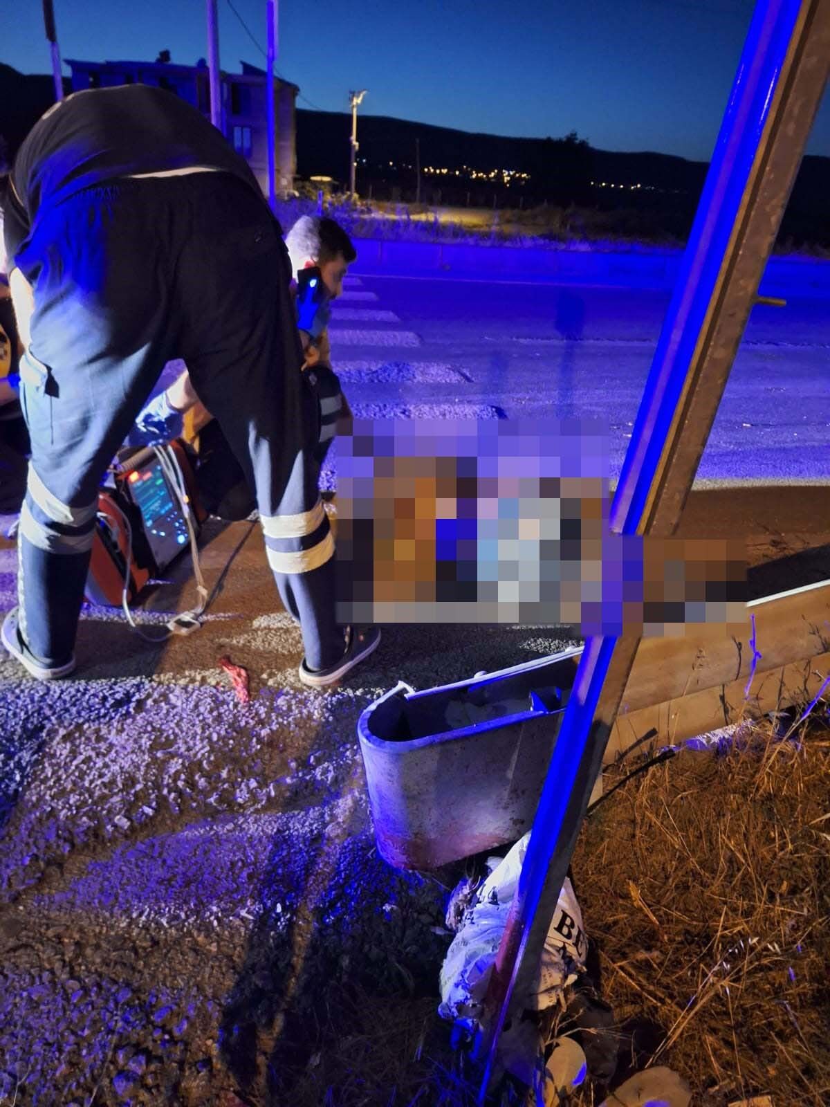 Şarampole yuvarlanan bisiklet sürücüsü hayatını kaybetti