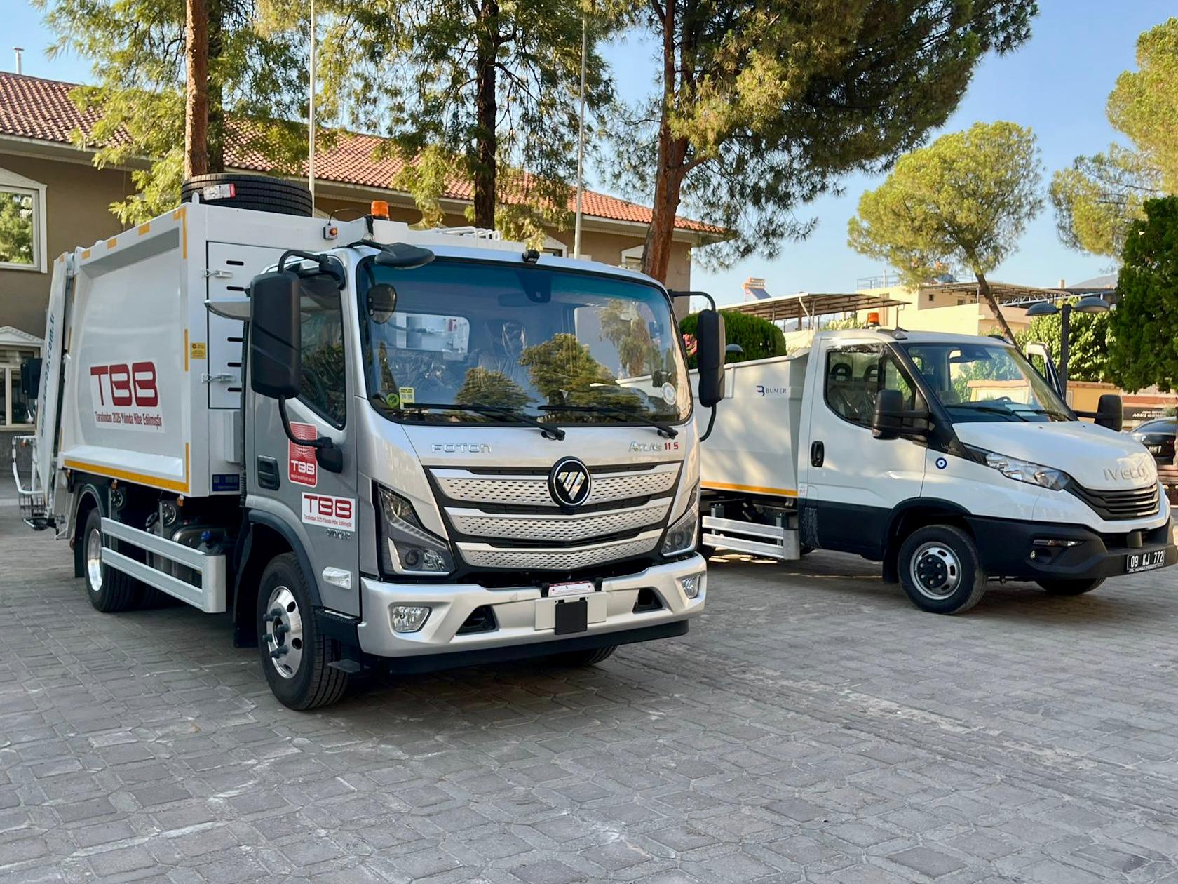 Çine’nin araç filosu yeni takviyelerle güçlendi