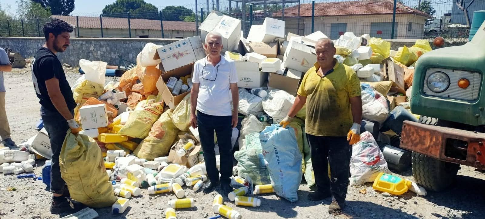 Söke’de 2 ton zirai ilaç atığı bertaraf edildi