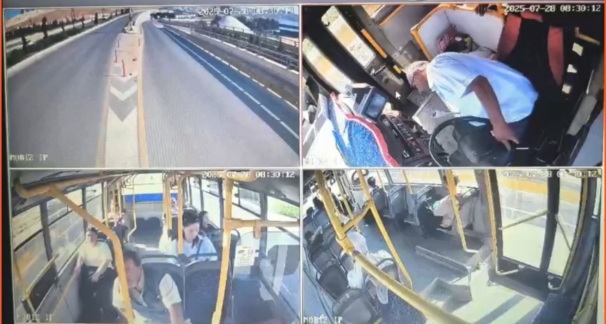Halk otobüsünde büyük dehşet! Şoför kalp krizi geçirerek can verdi, yolcu direksiyona geçip faciayı önledi