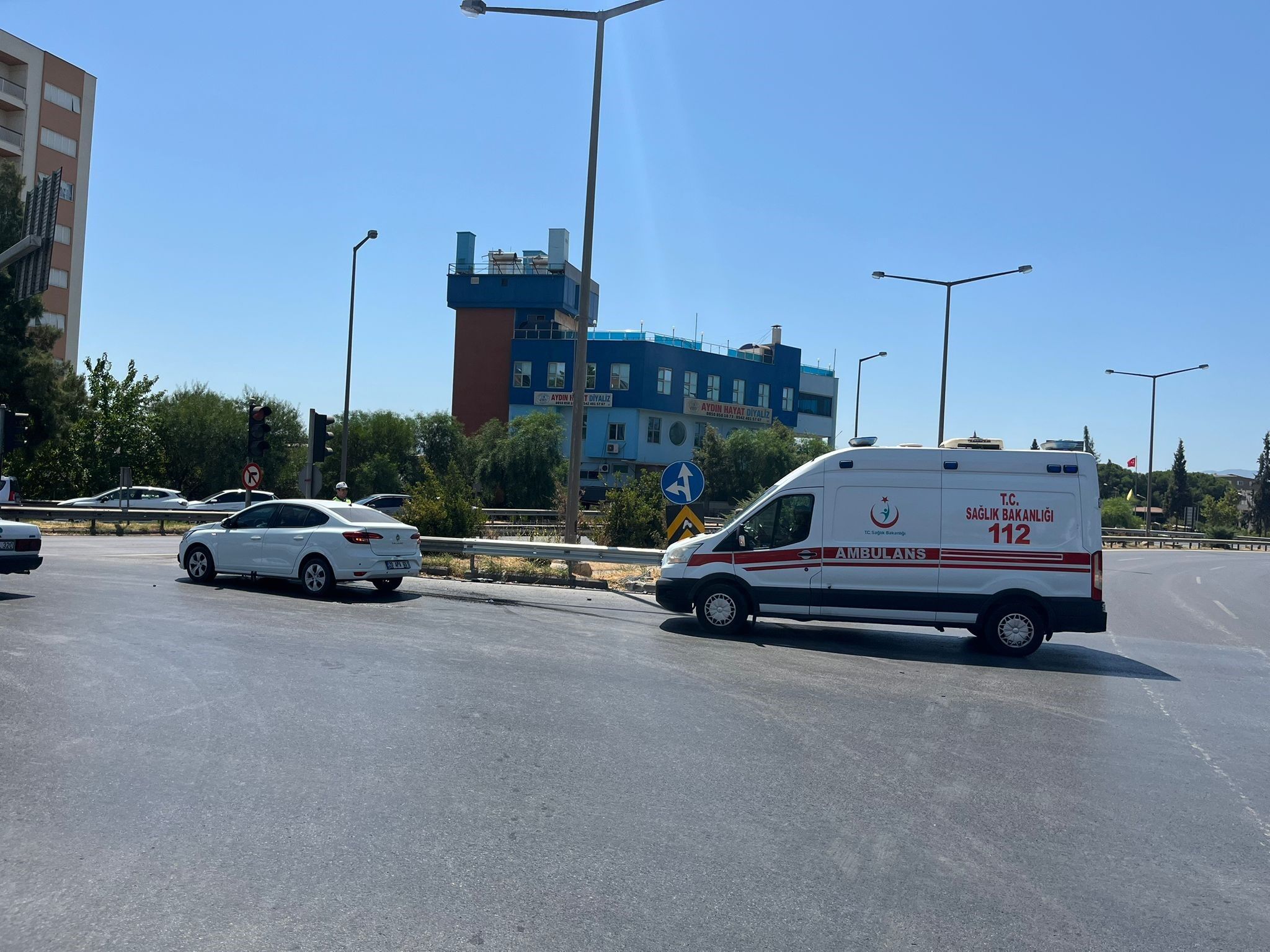 Aydın’da hastaneye giderken hastanelik oldu!