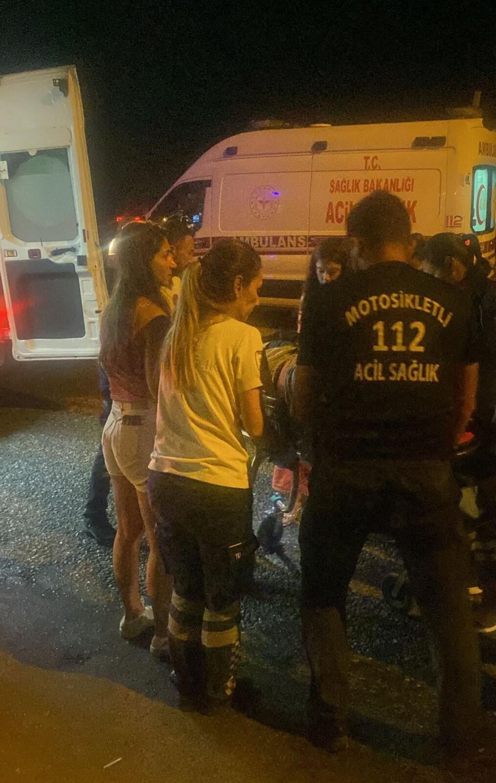 Motosikletten düştü feci kazada can verdi!
