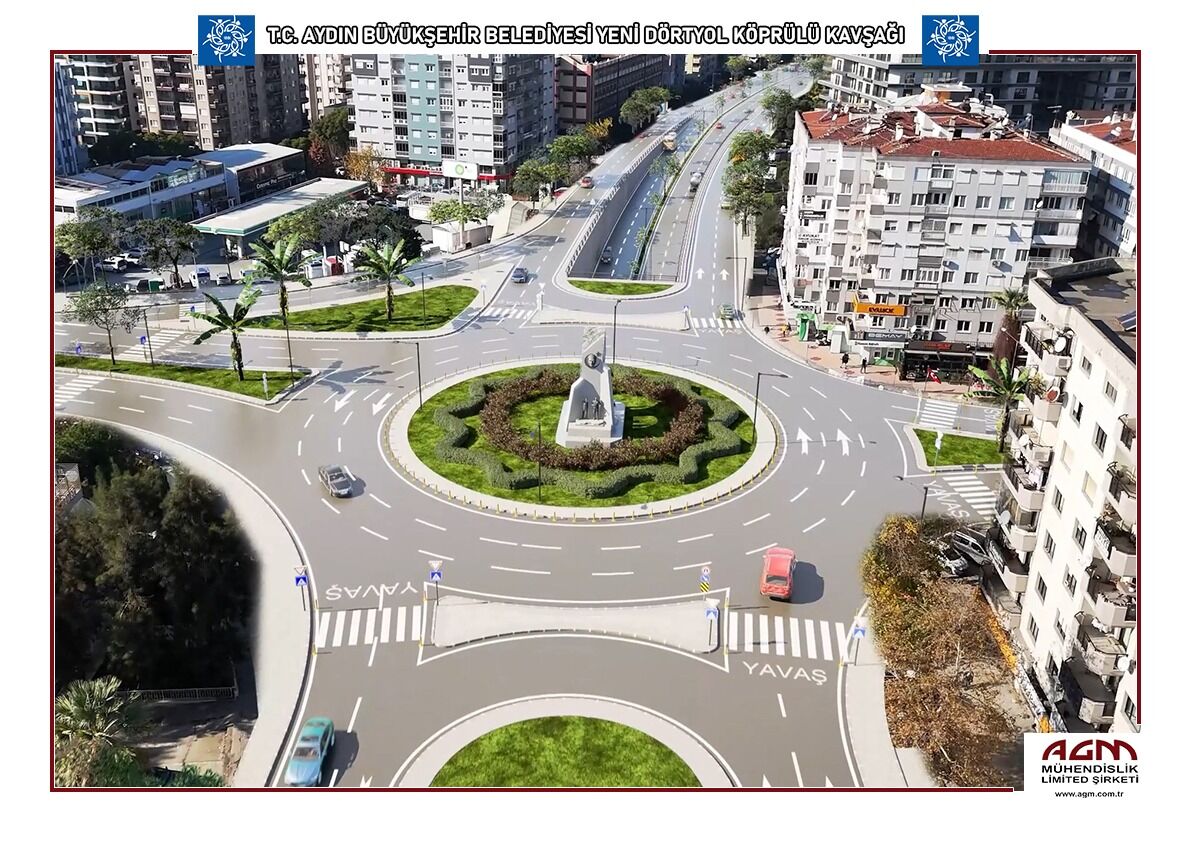 Aydın trafiğine köklü çözüm: Yeni dörtyola köprülü kavşak projesi başlıyor