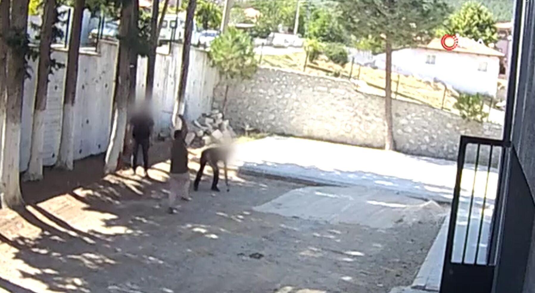 Parke taşı döşemeyi kabul etmediler: Belediye başkanından dayak yediler!