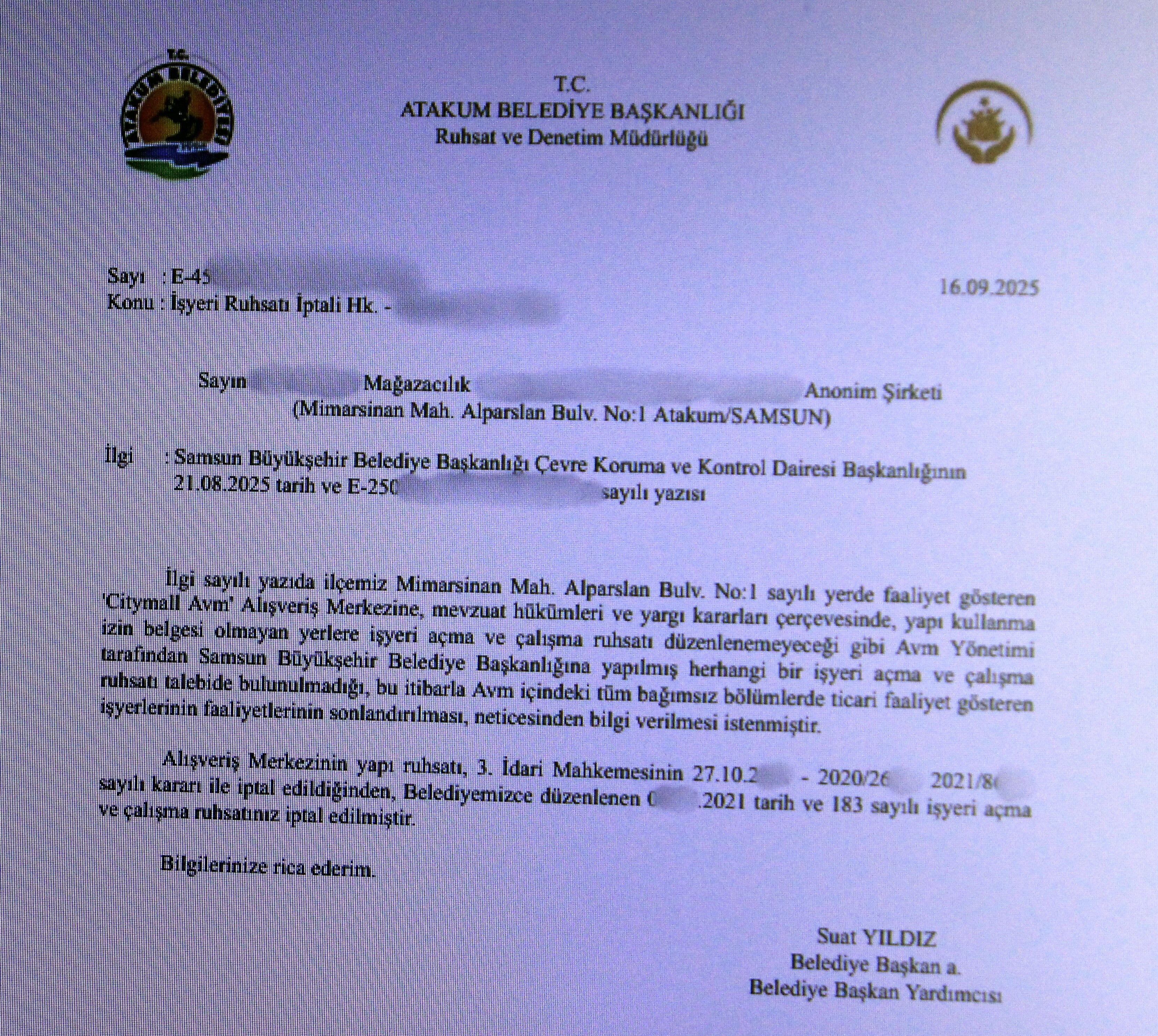 Vatandaşların akın ettiği AVM'nin ruhsatı iptal edildi!