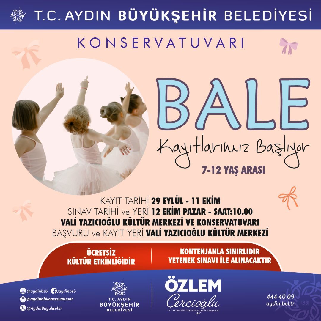 Baskan Cercioglu Aydinli Cocuklar Sanatla Buyuyor Aydin Buyuksehir Belediyesi Konservatuvarinin Cocuklar Icin Bale Egitimi Bir Kez Daha Basliyor 600091 6F727Eb55Ddd1B8Cdc05Eb23698Ce662