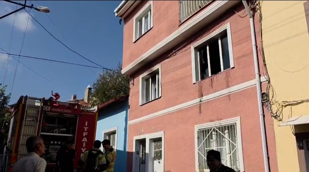 Anne ve çocukları alevlerin ortasında kaldı!