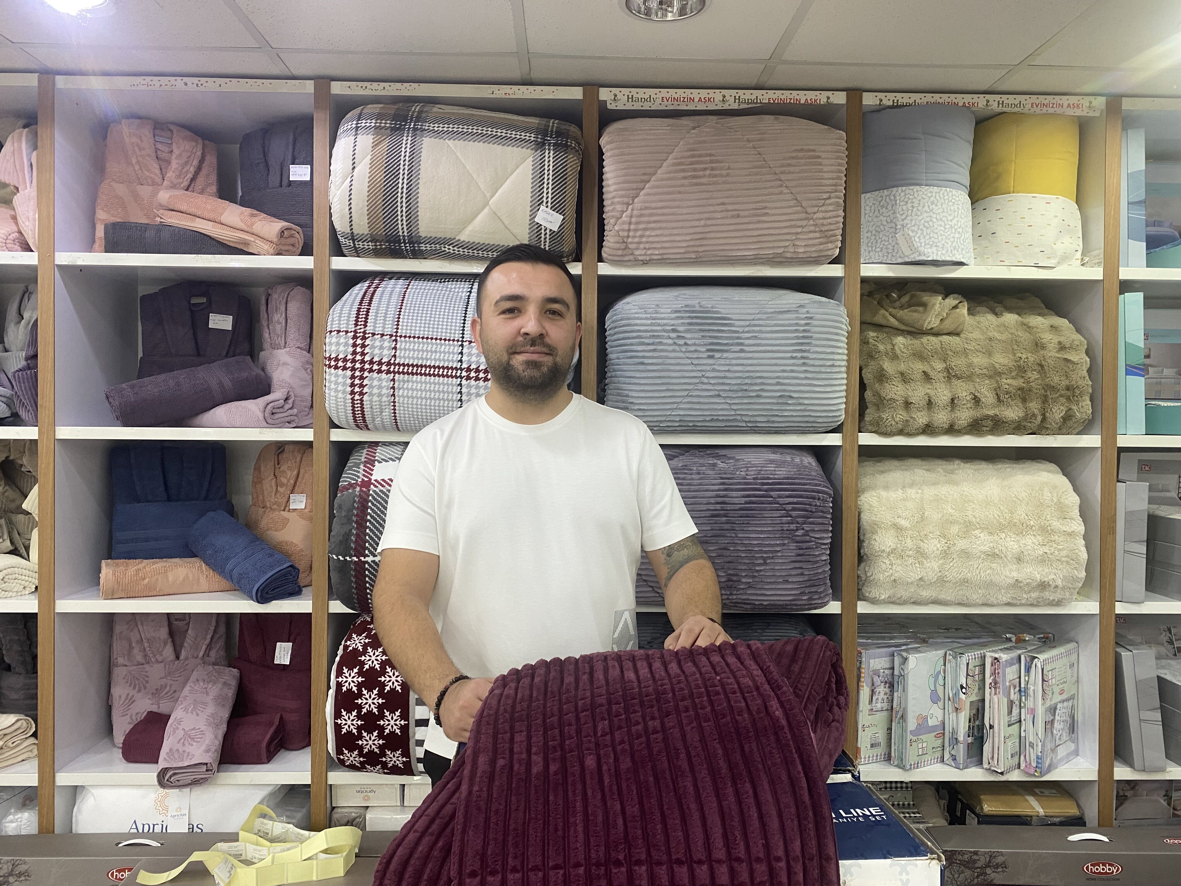 Aydın’da battaniye ve yorgana yoğun talep