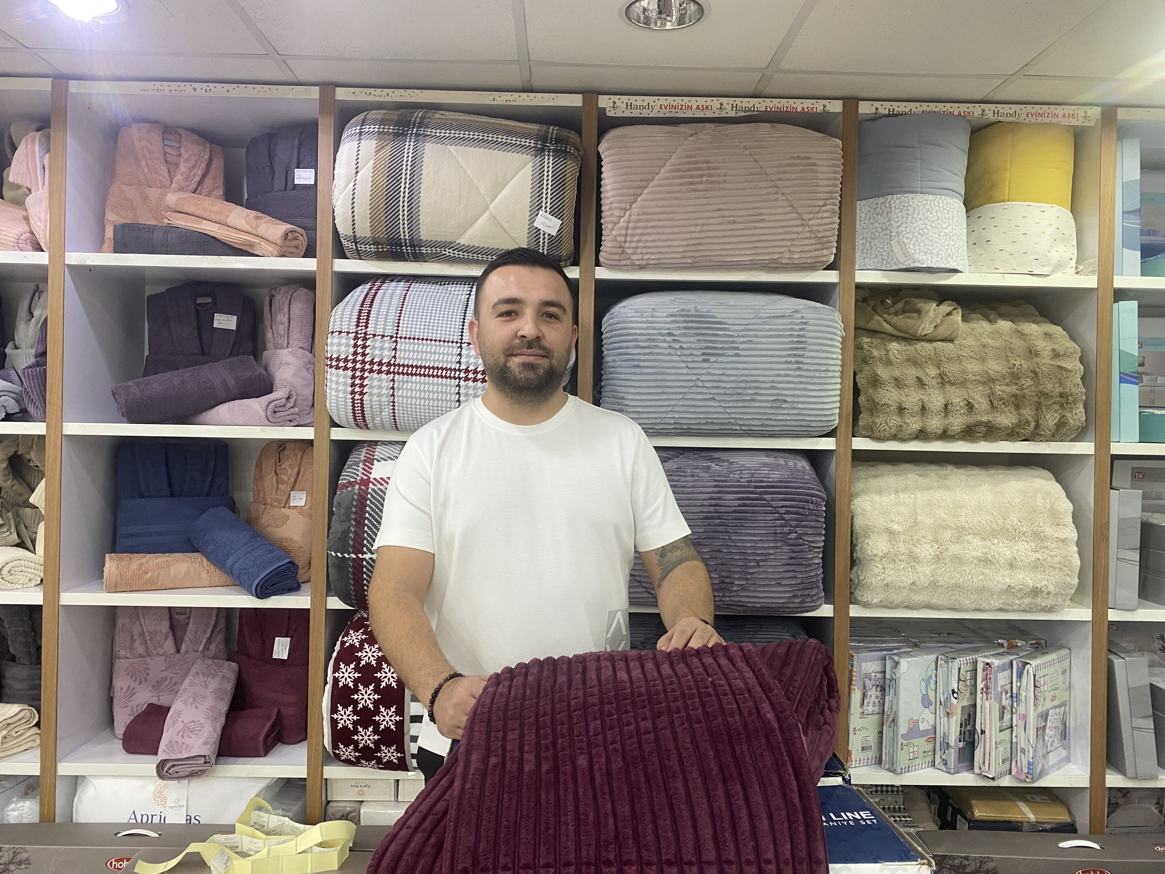 Aydın’da battaniye ve yorgana yoğun talep