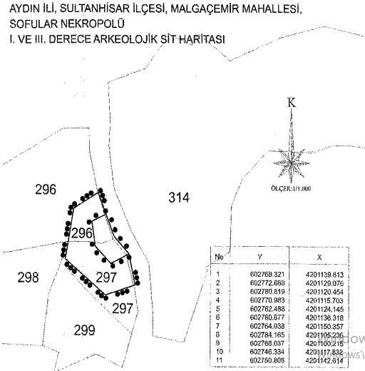 Aydın’daki arkeolojik mezar sit alanı ilan edildi 