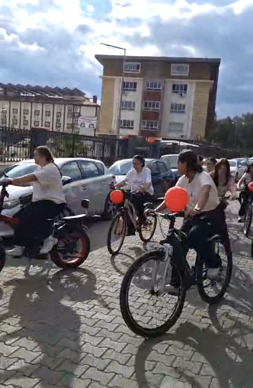 Aydın’daki okuldan anlamlı Cumhuriyet sürüşü