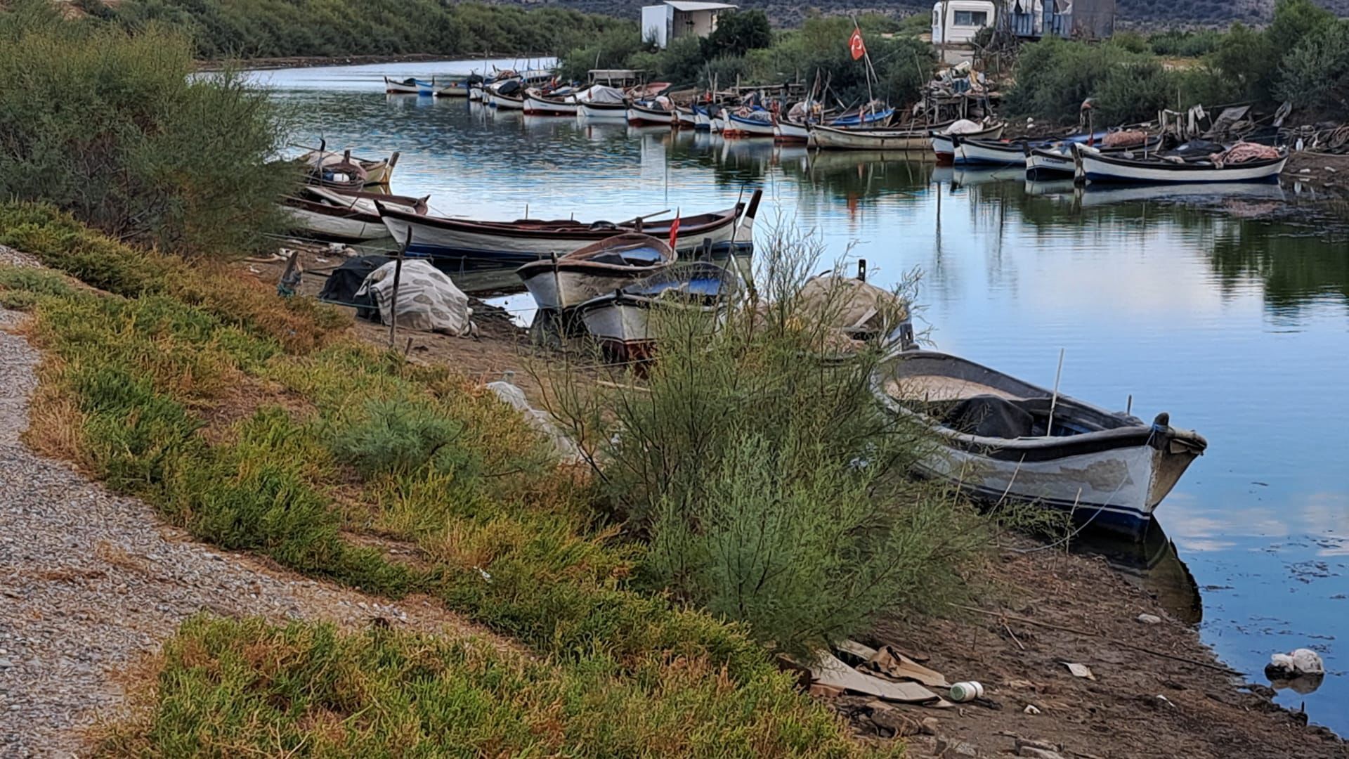 Aydın’daki yağmurlar Bafa Gölü’ne yaradı