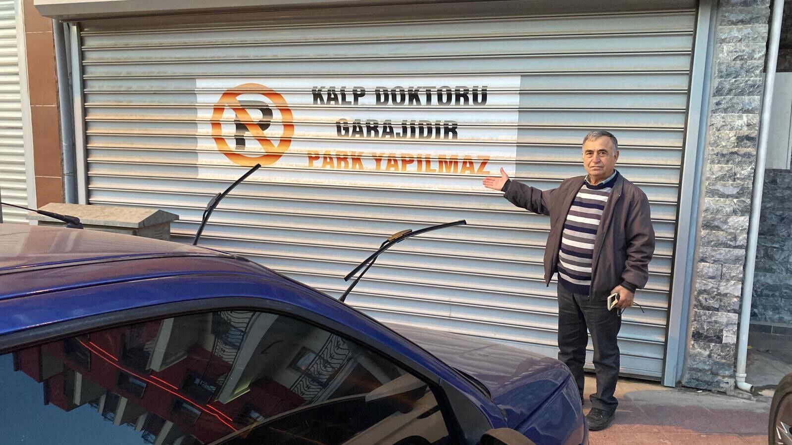 Kaldırımlar otoparka dönüştü