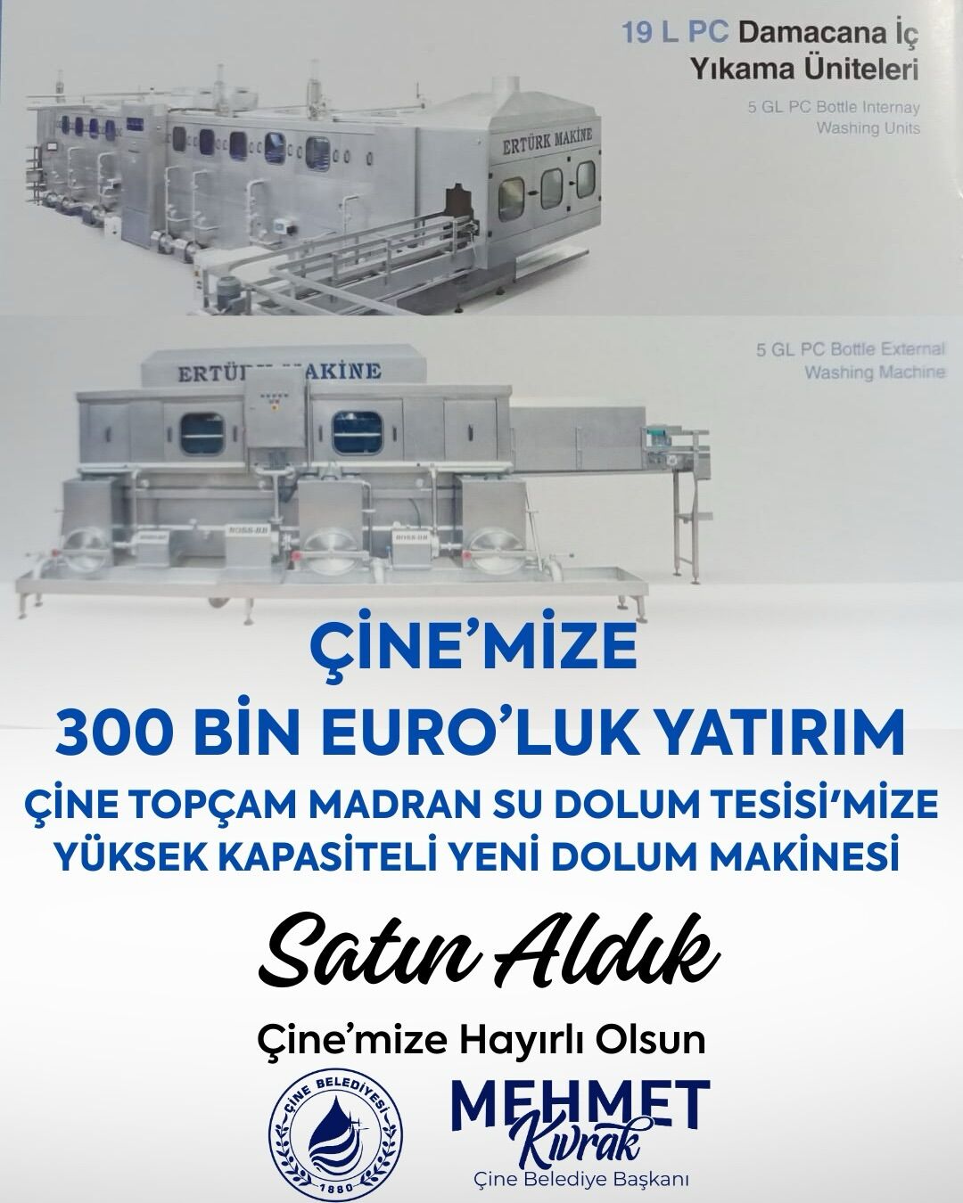 Aydindaki Belediye Su Fabrikasinin Kapasitesini Artirdi 15 Milyon Lirayi Askin Yatirim Yapildi Baskan Kivrak Cinemize Hayirli Olsun Betul 625987 11A411486196F64993A26Cd99B0B7Aeb